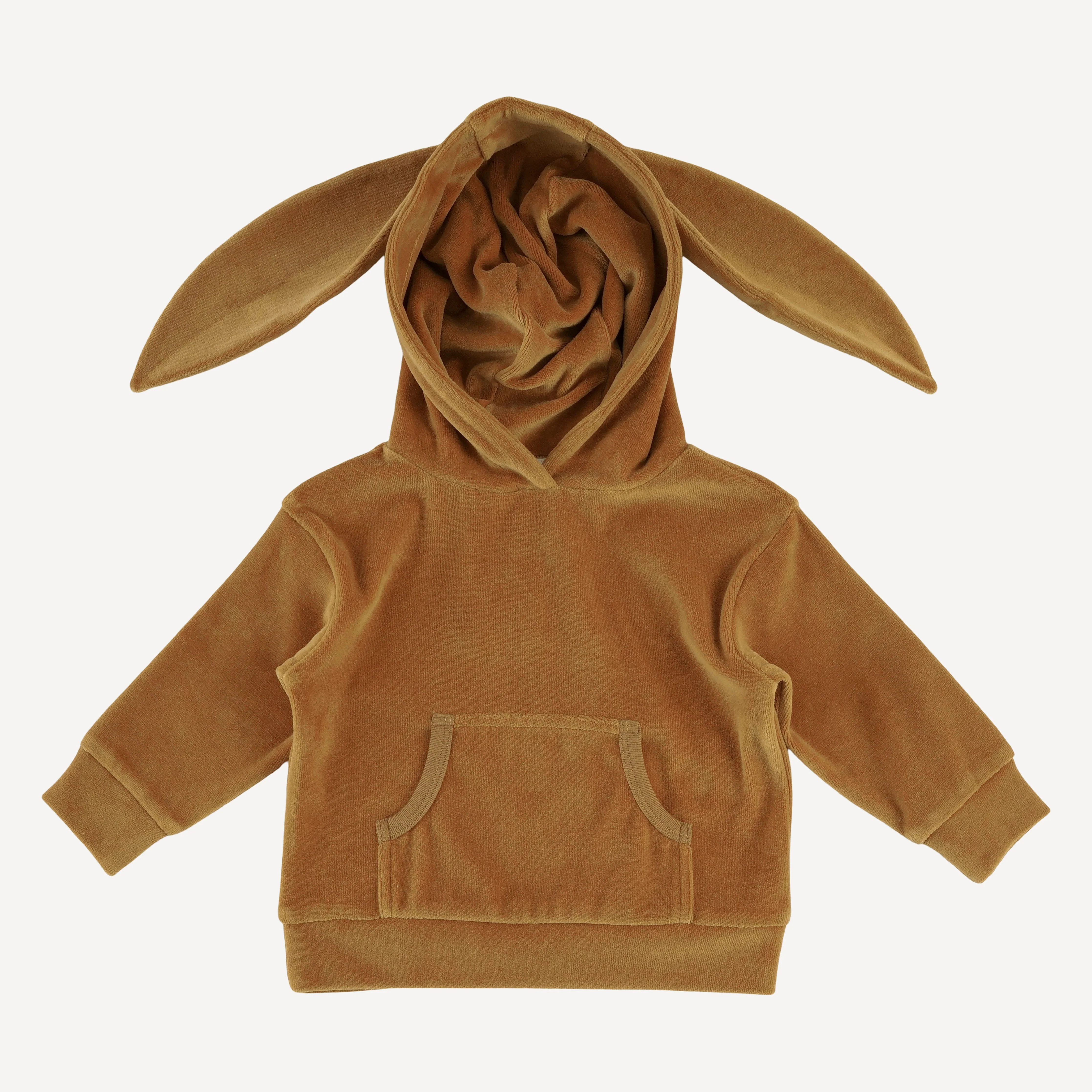 kanga bunny hoodie + relaxed jogger set | apple cinnamon | organic cotton velour - Image 3