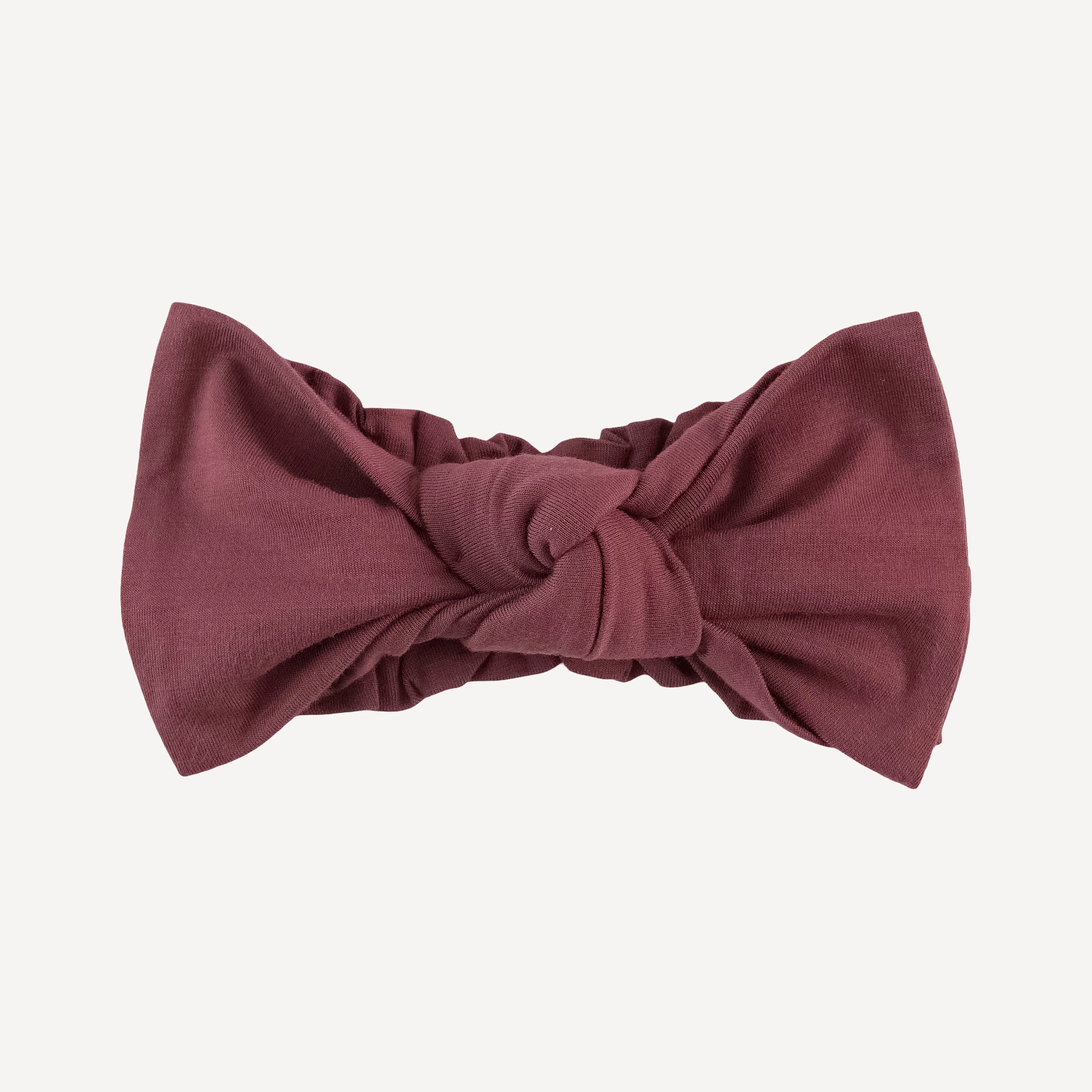 large bow elastic headband | apple fritter | bamboo