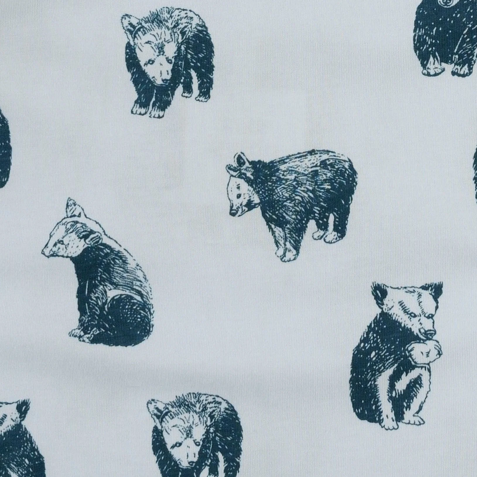 liam short set | blue bear cubs | organic cotton jersey - Image 2
