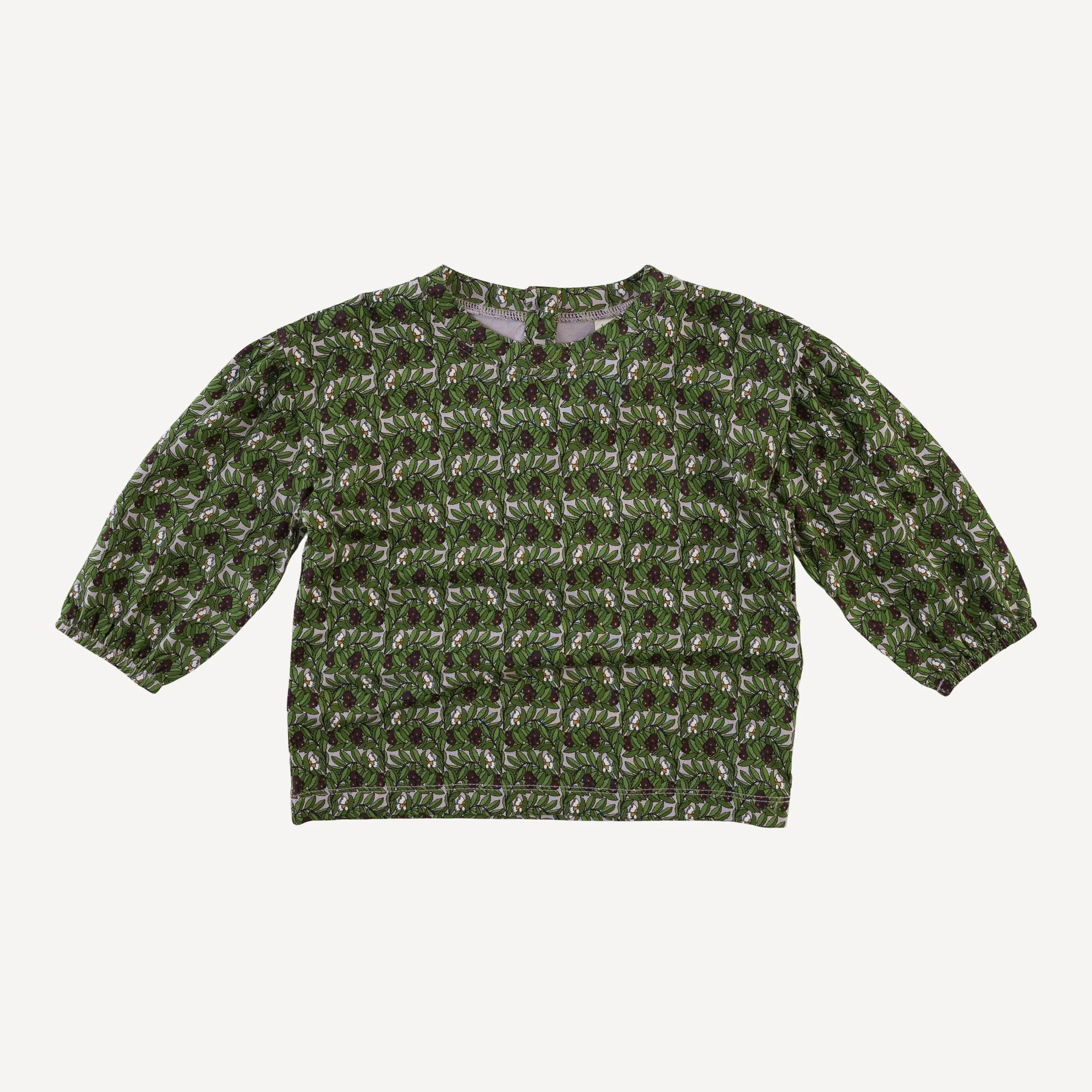 long sleeve balloon tee | huckleberry foliage | bamboo