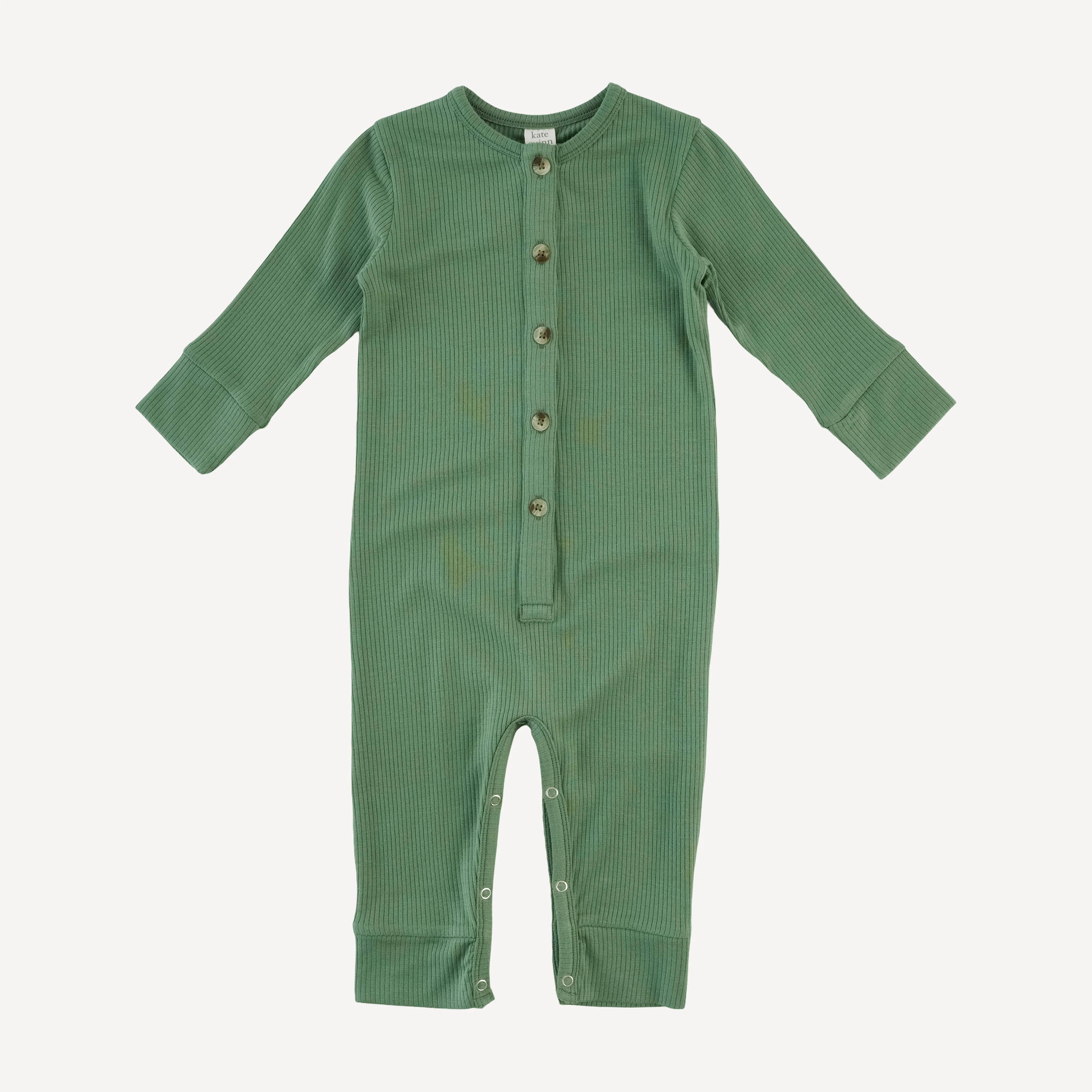 long sleeve button sport jumpsuit | elm | modal skinny rib