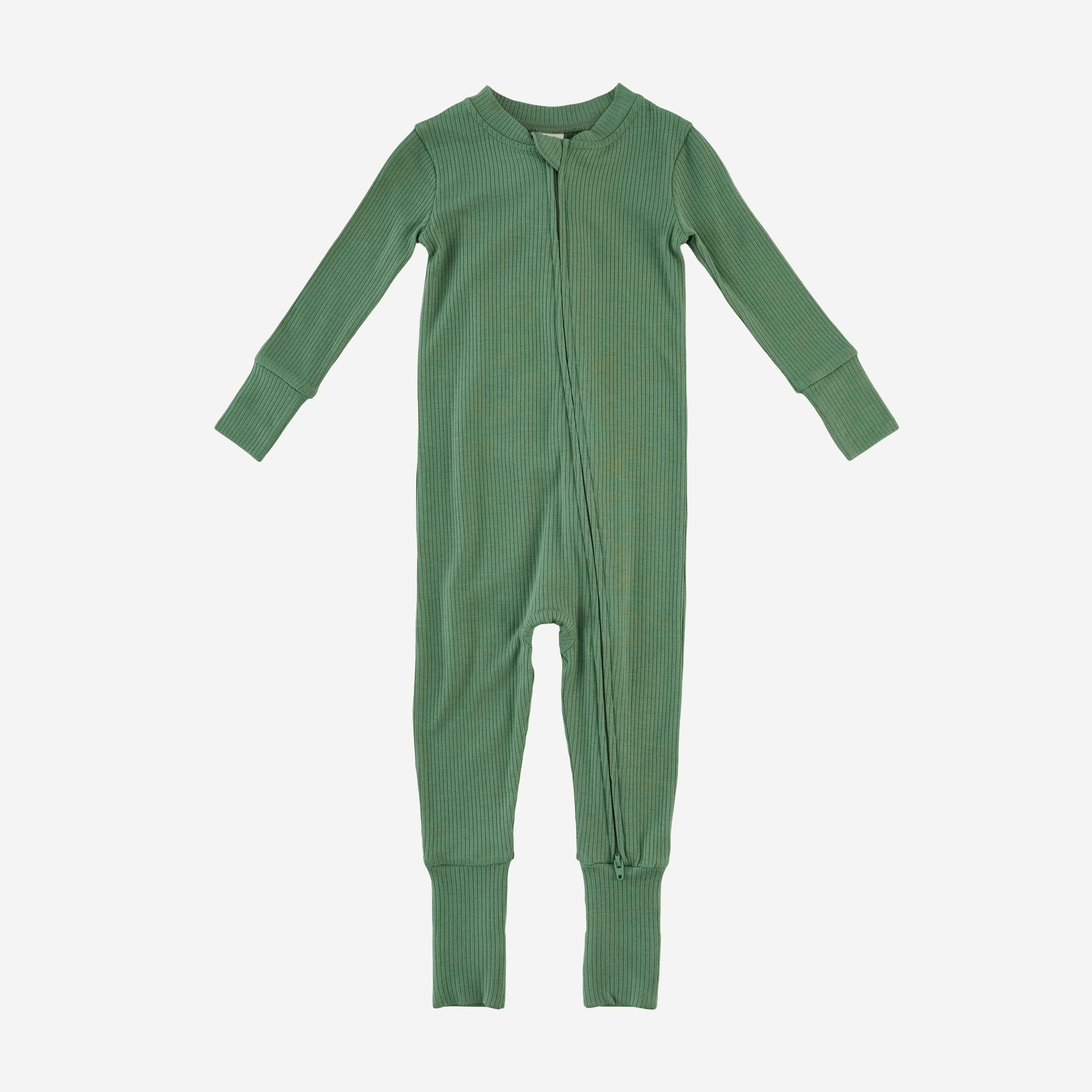 long sleeve convertible zippy pj | elm | modal skinny rib