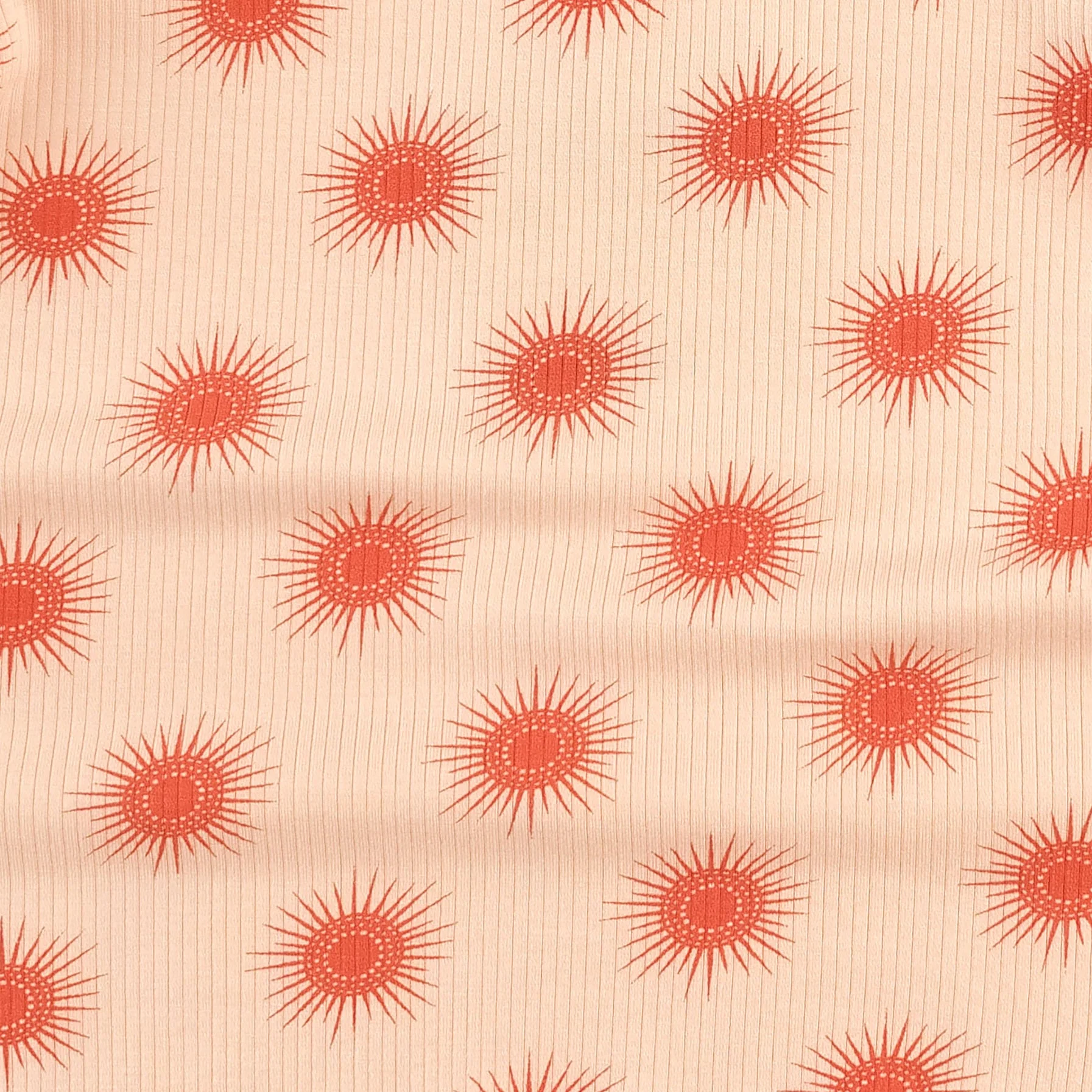 long sleeve convertible zippy pj | emberglow tiny sun | modal skinny rib - Image 2