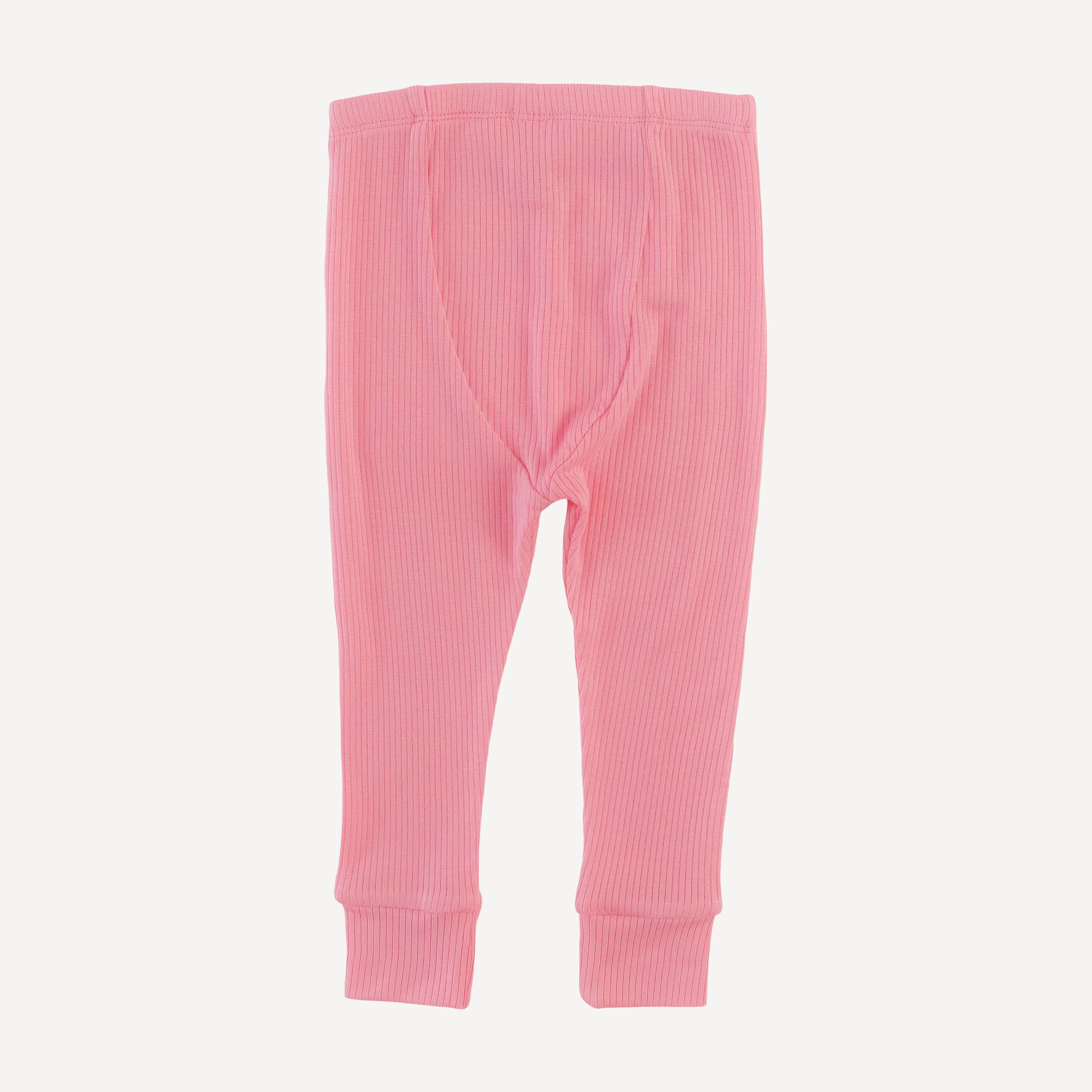 long sleeve crew neck pj set | french pink | modal skinny rib - Image 5