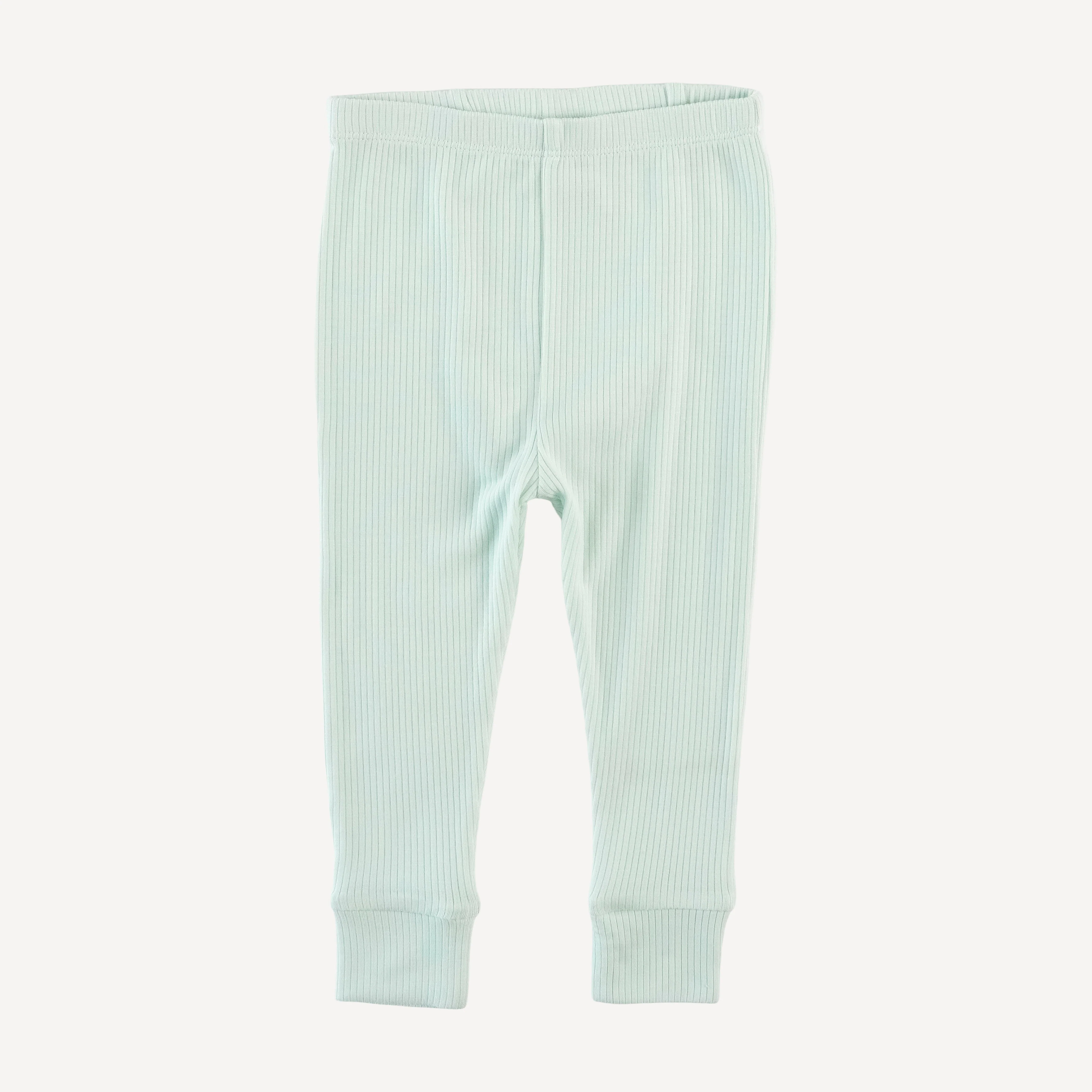 long sleeve crew neck pj set | sea mist | modal skinny rib - Image 4