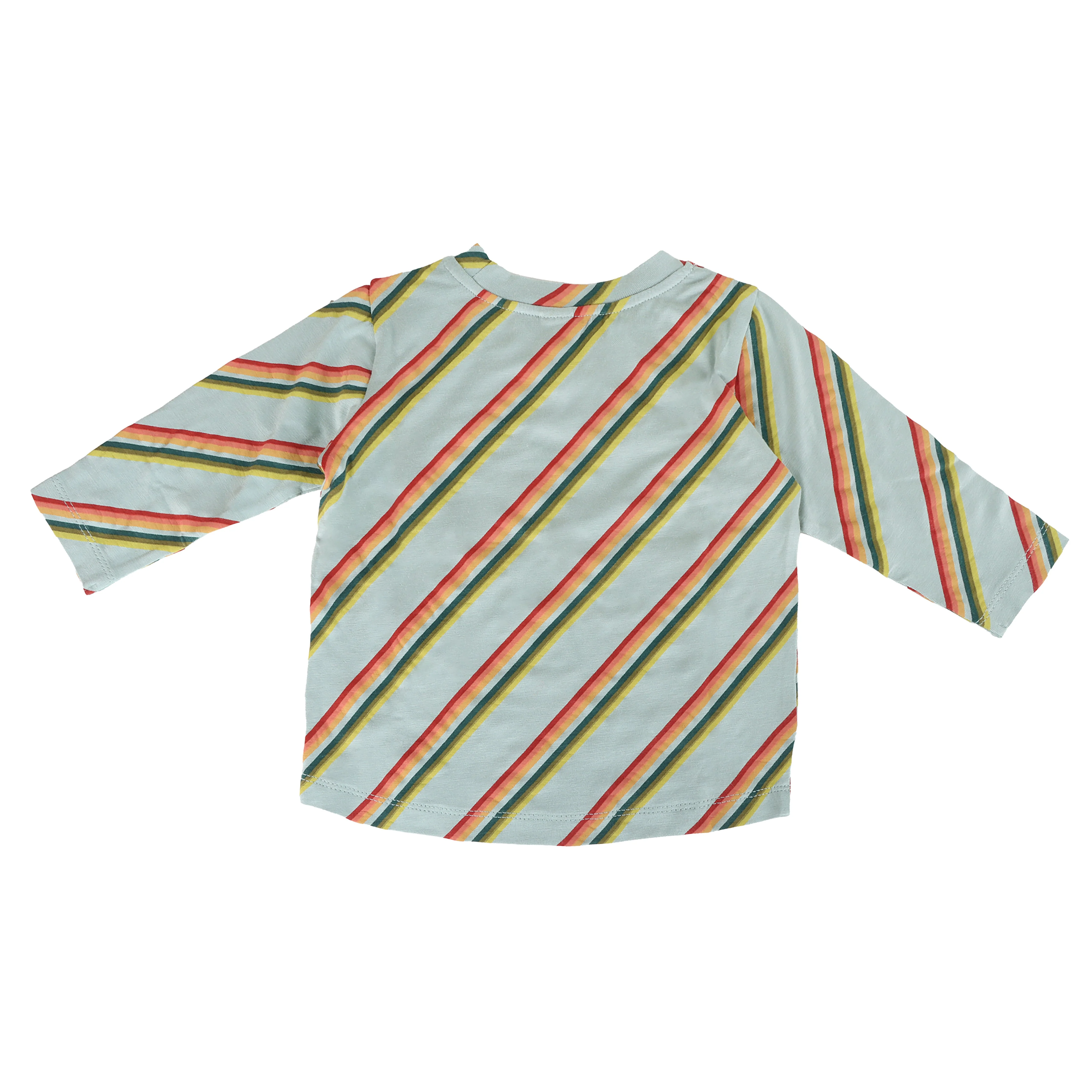 long sleeve essential boxy tee | 70s ranch stripe | bamboo - Image 3