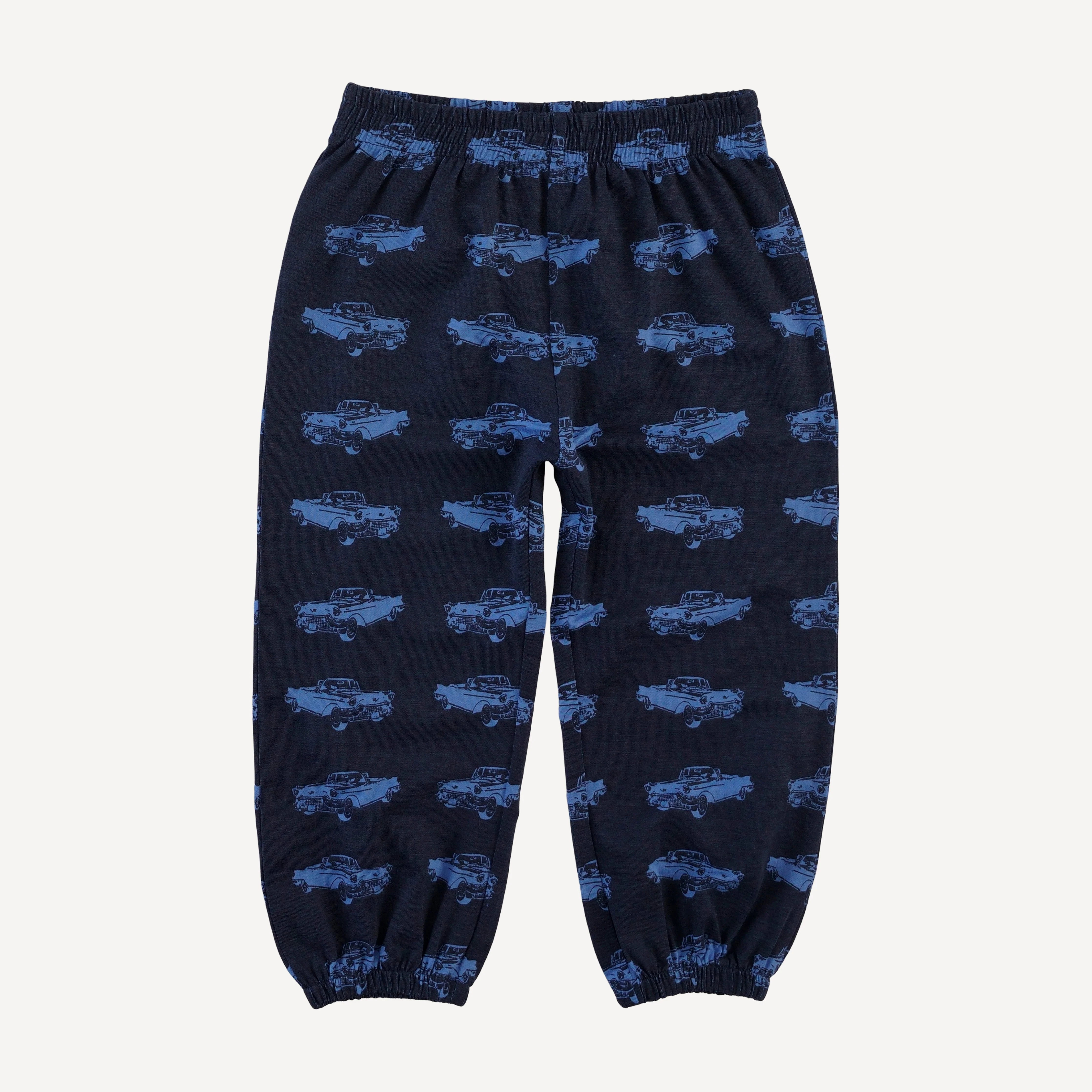long sleeve hooded relaxed jogger set | classic car | bamboo - Image 4