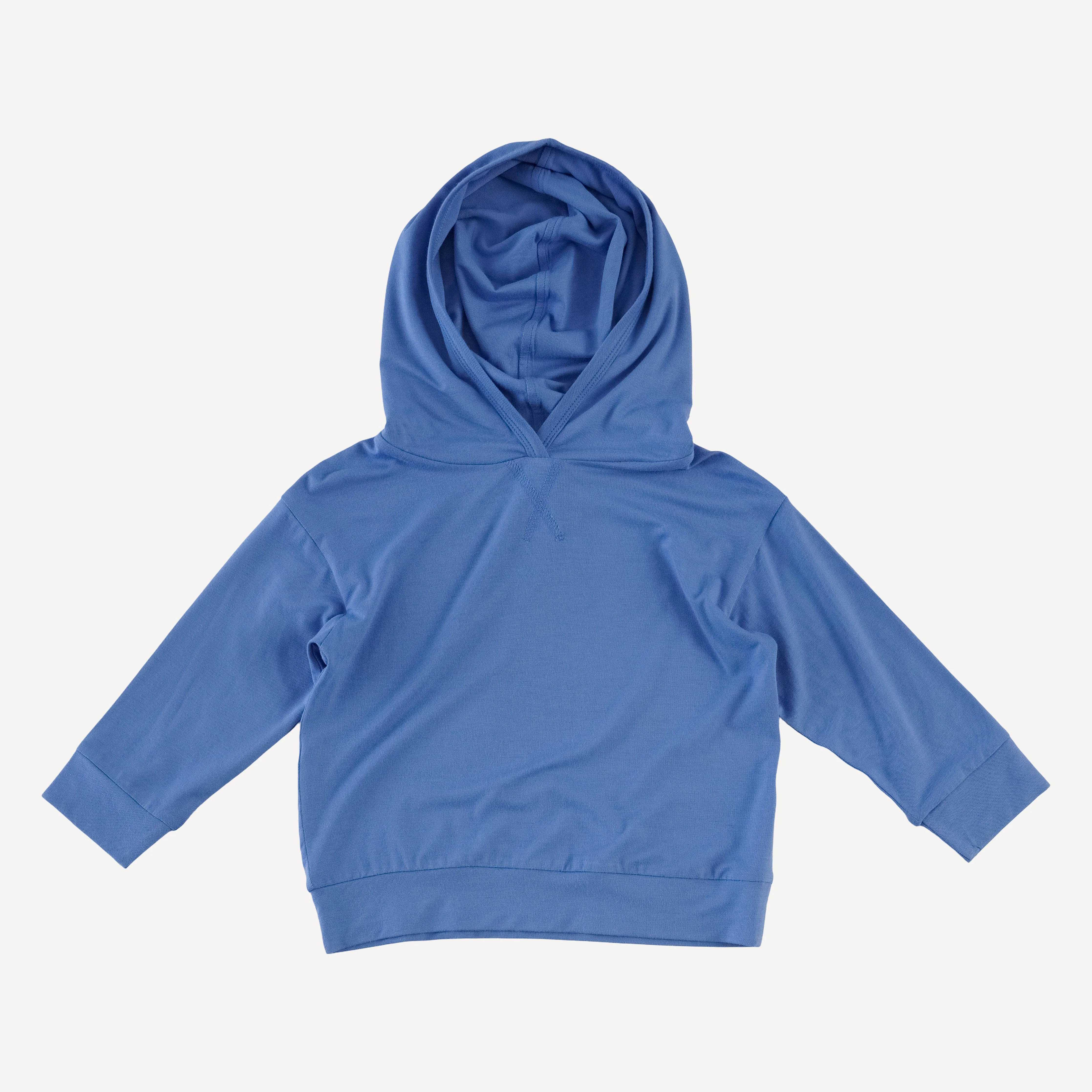 long sleeve hooded relaxed jogger set | marine water | bamboo - Image 3