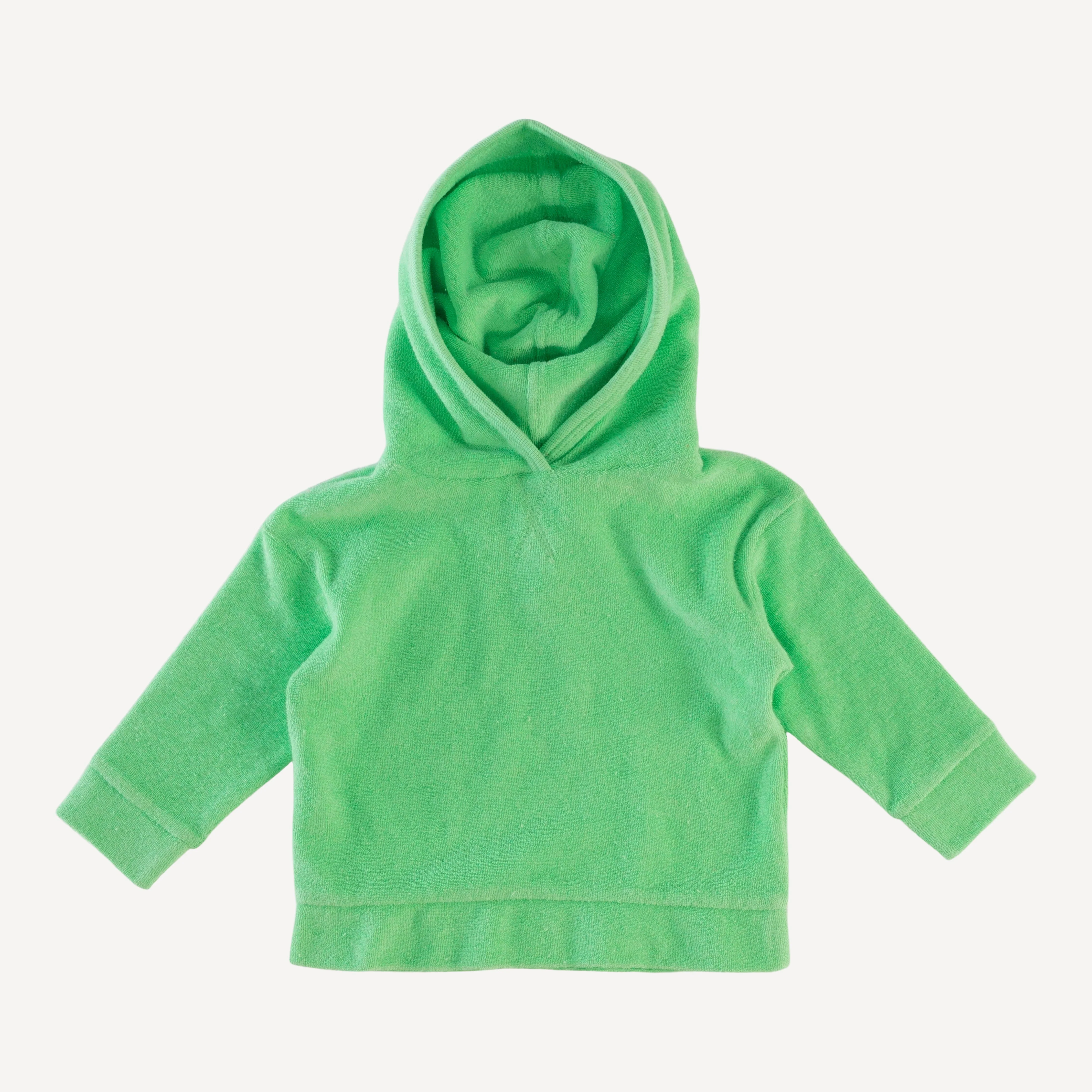 long sleeve hoodie relaxed jogger set | summer green | organic cotton terry - Image 3