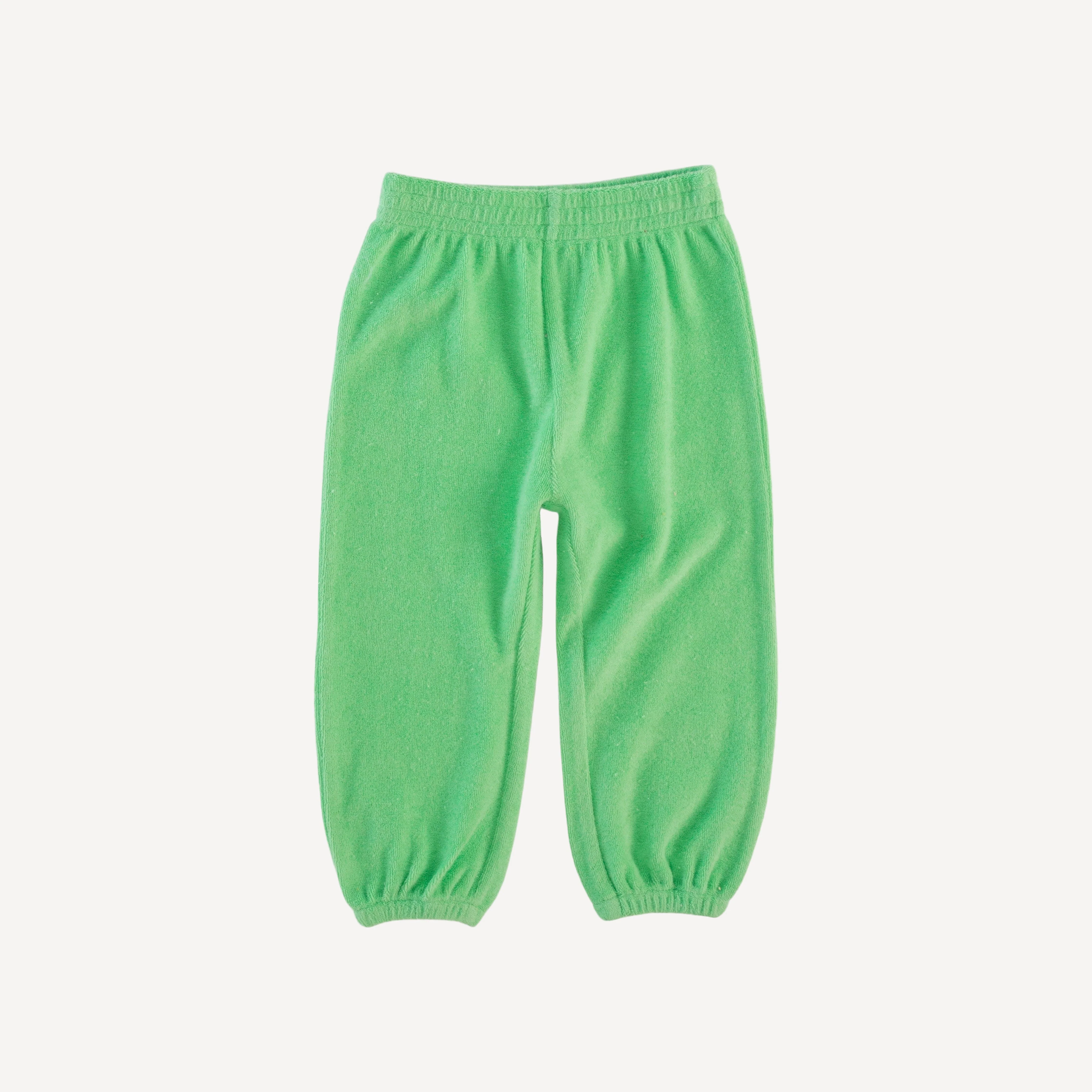 long sleeve hoodie relaxed jogger set | summer green | organic cotton terry - Image 4