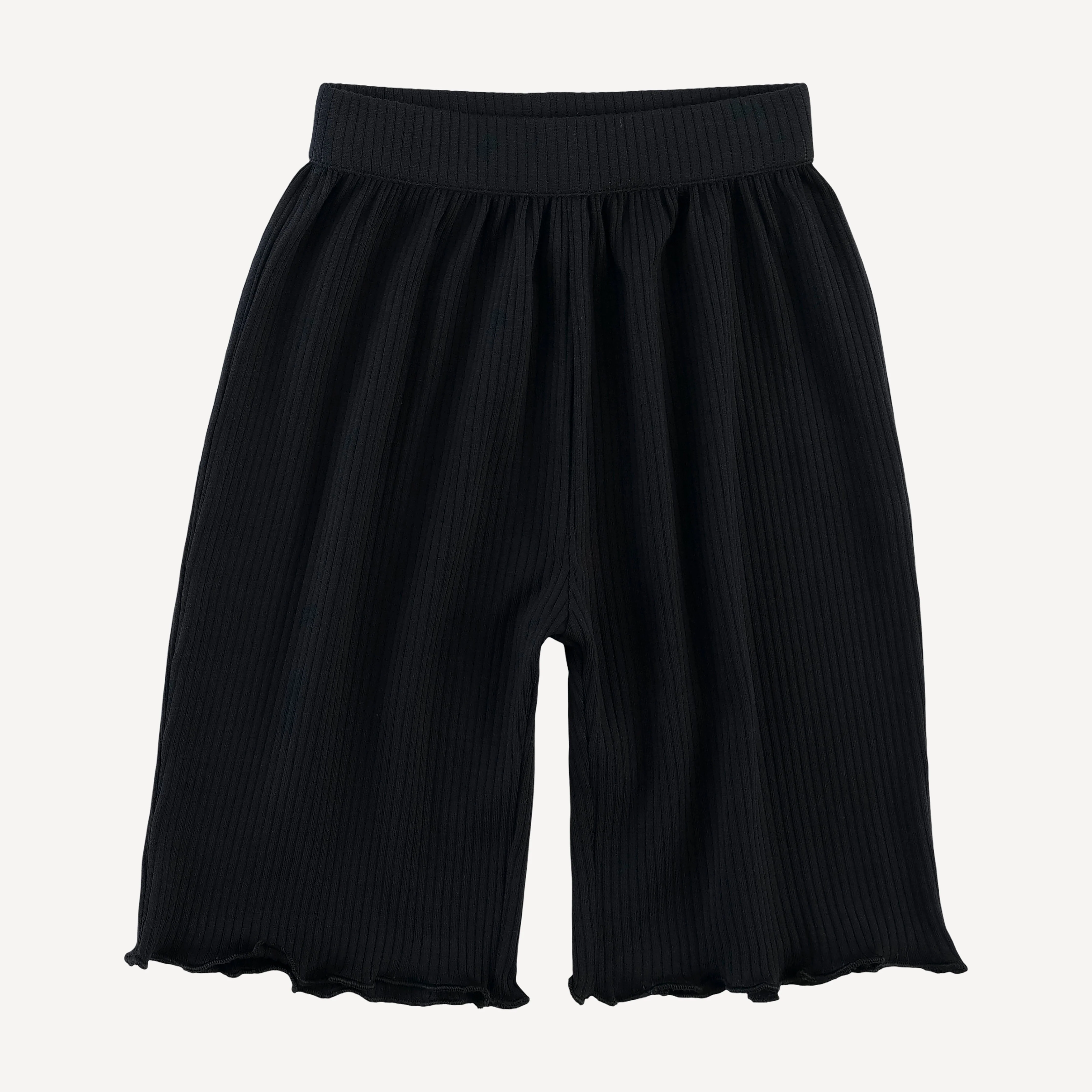 long sleeve jade set | black | organic cotton single rib - Image 4