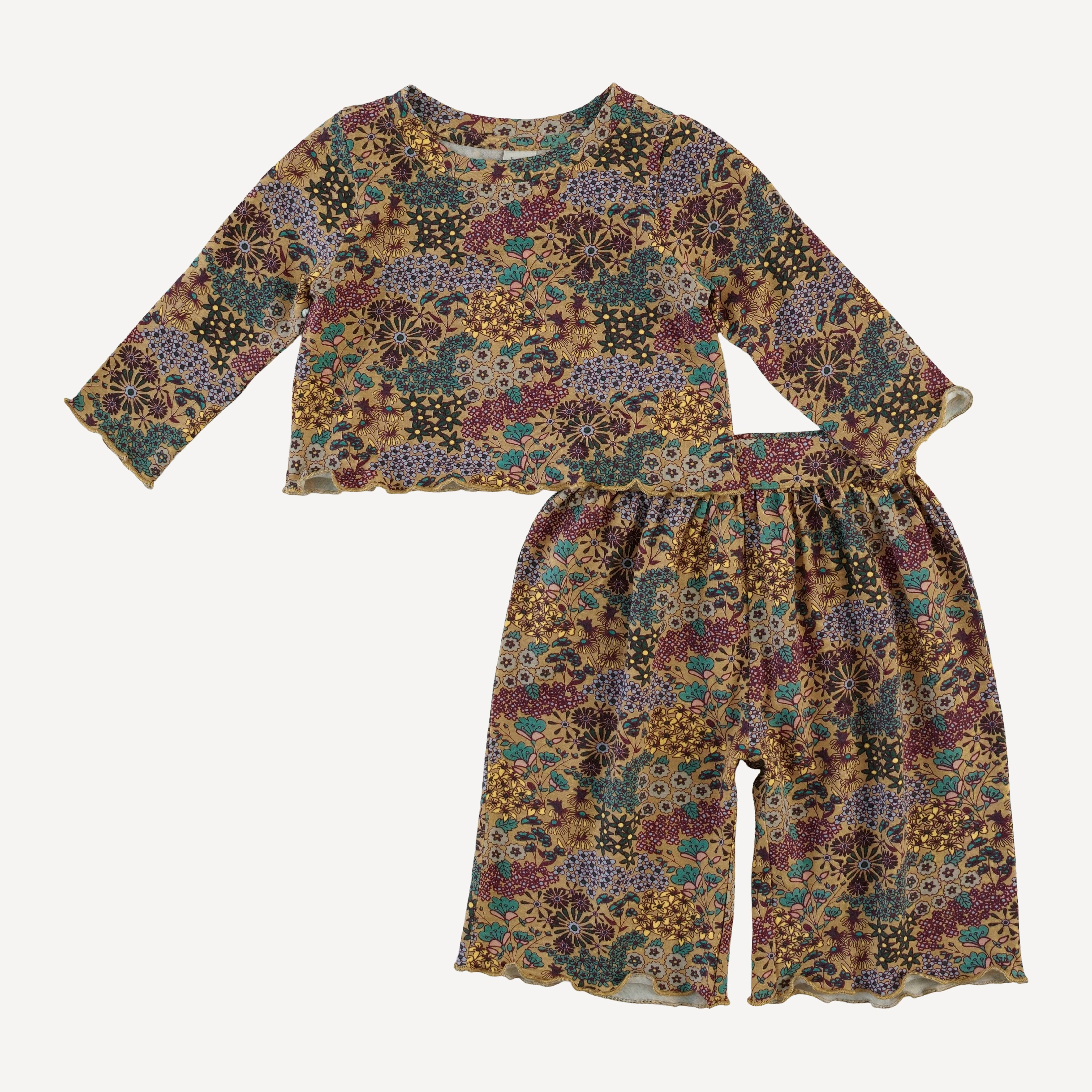 long sleeve jade set | taffy ditsy | bamboo