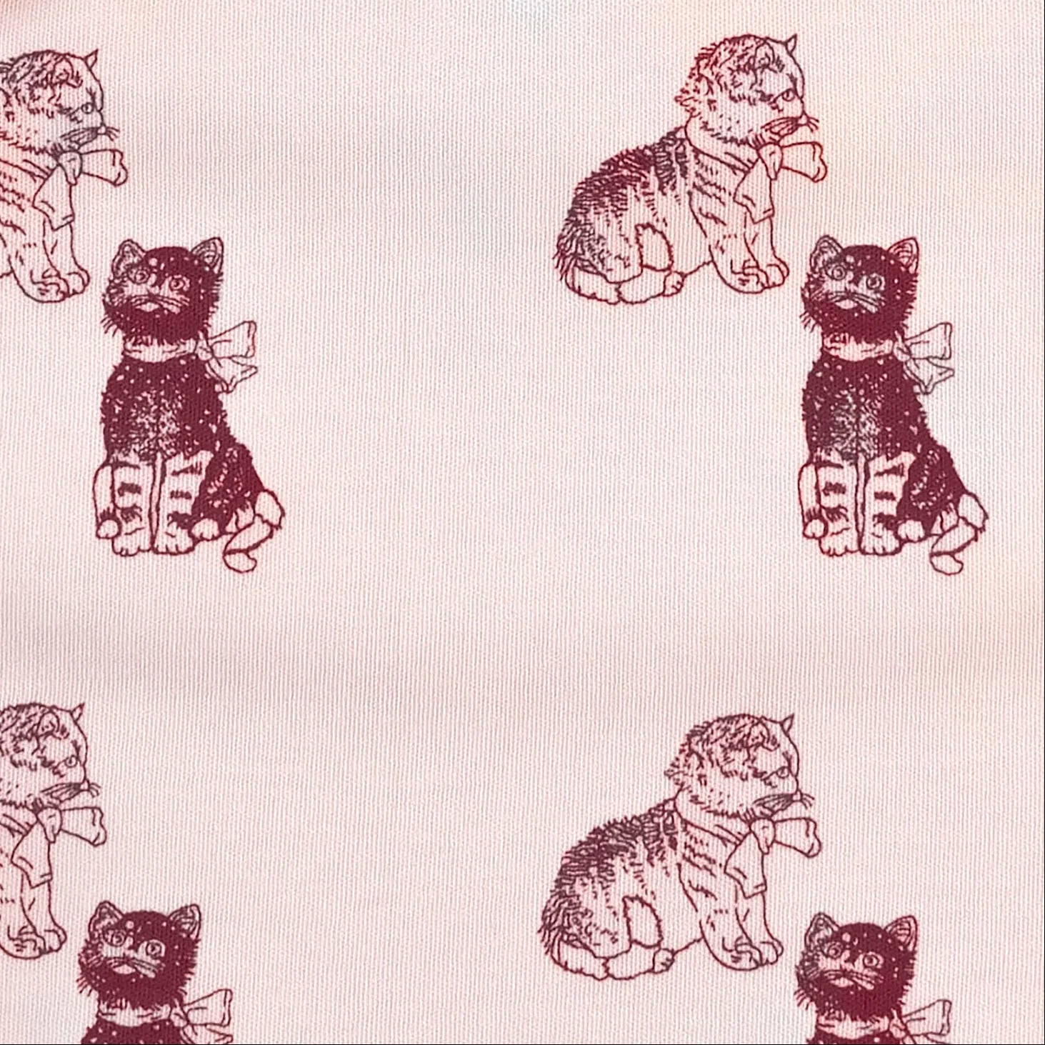 long sleeve jade set | vintage kitty | organic cotton interlock - Image 2