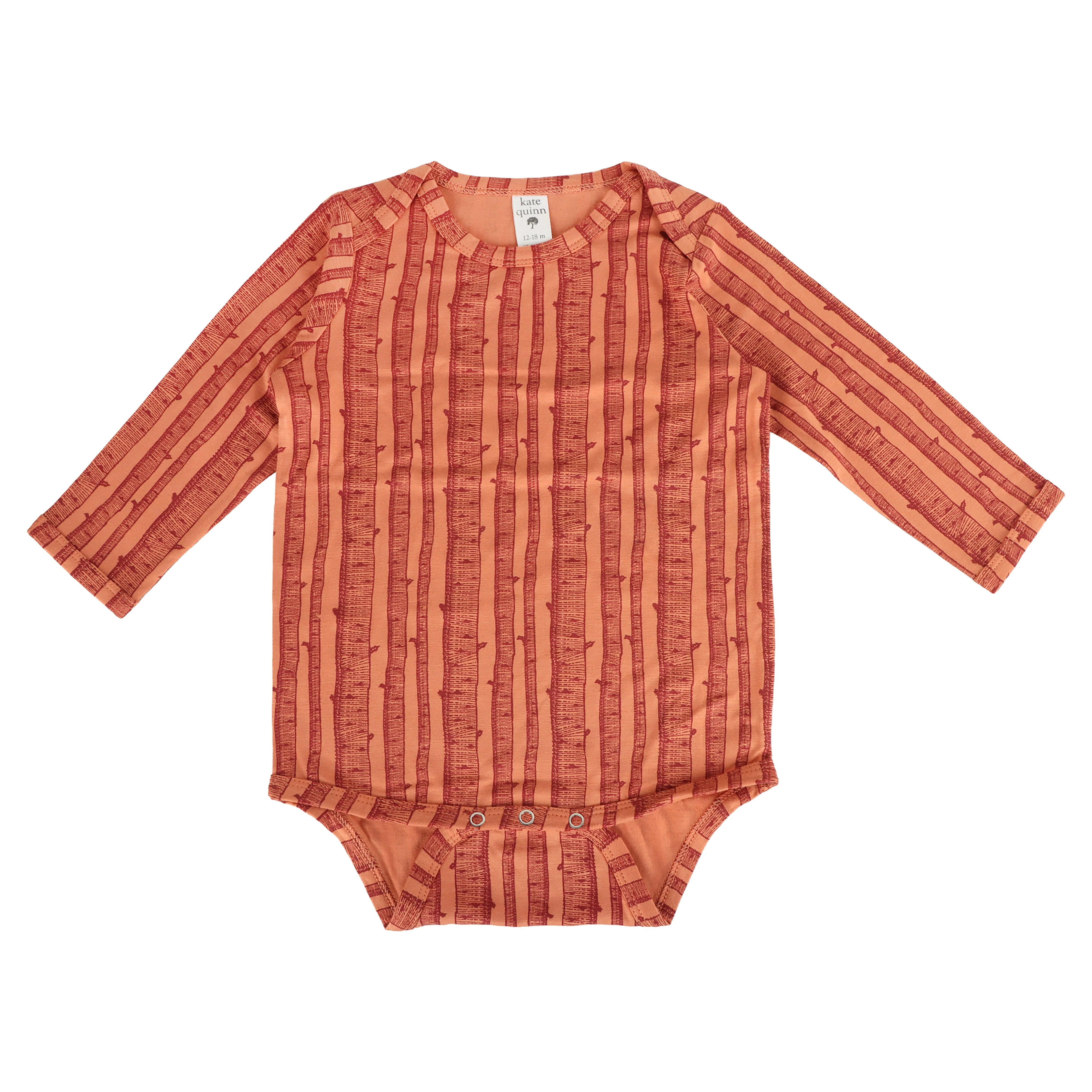 long sleeve lap neck bodysuit | spice birch | bamboo - Image 3