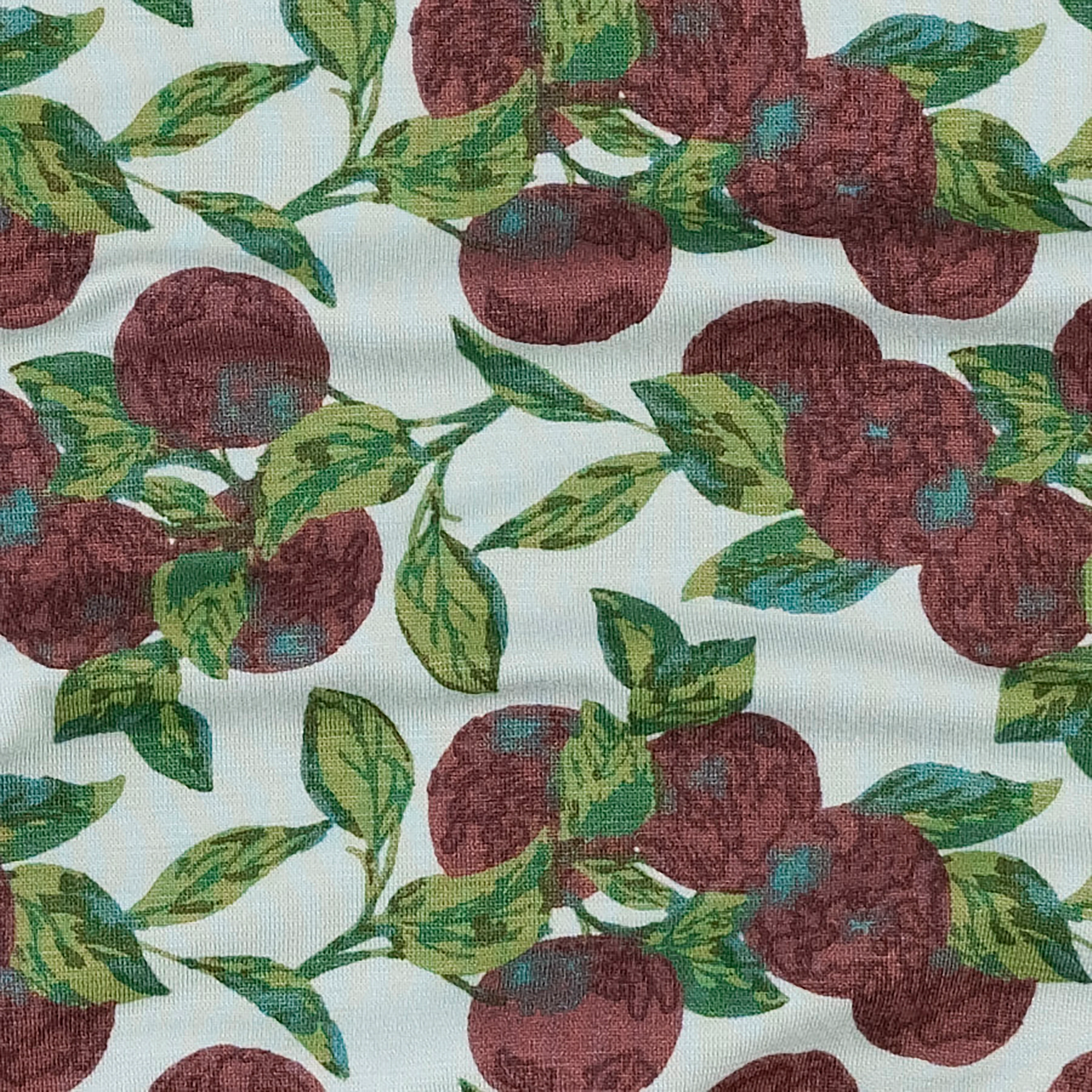 long sleeve lap neck footie | apple branch | bamboo - Image 2