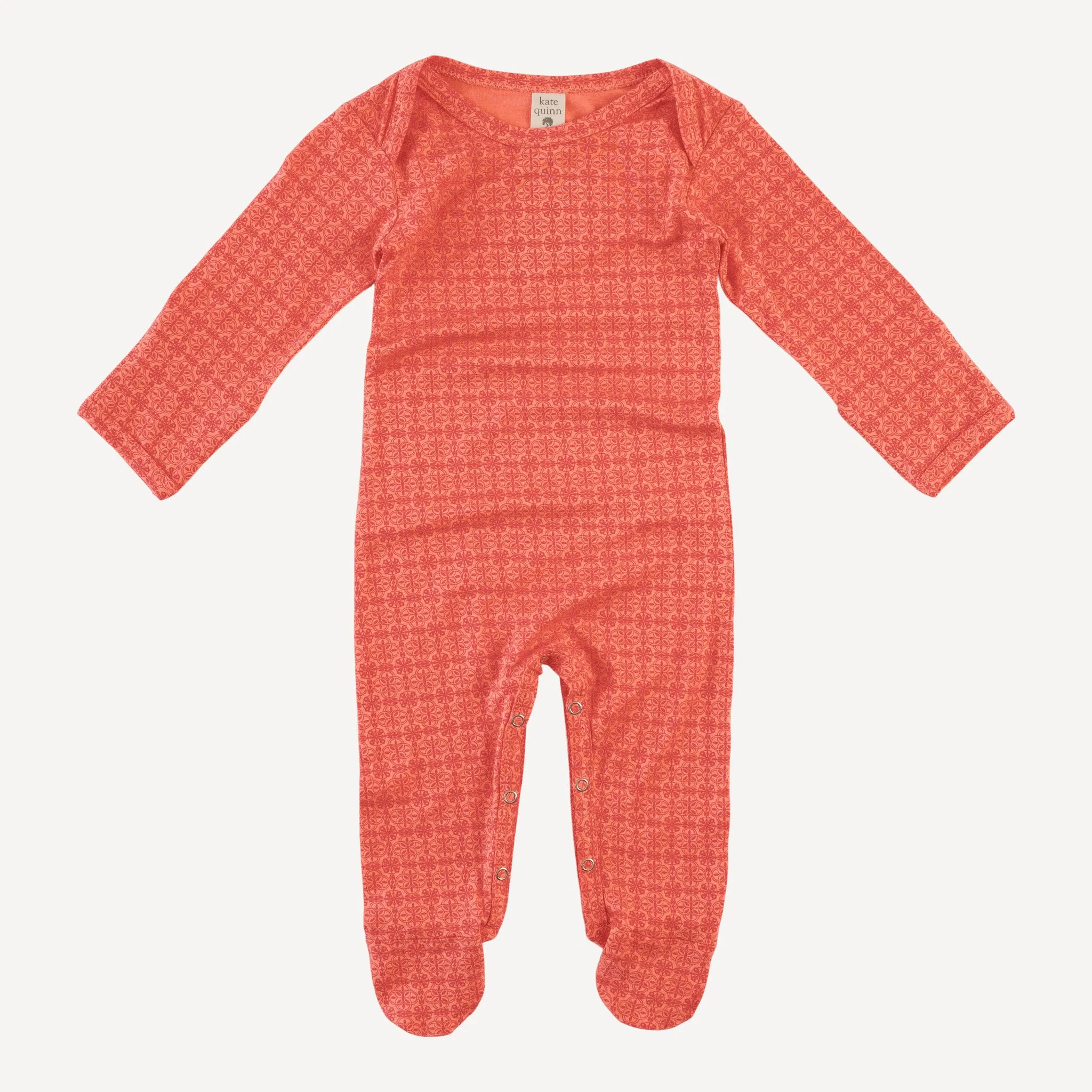 long sleeve lap neck footie | gramercy | bamboo