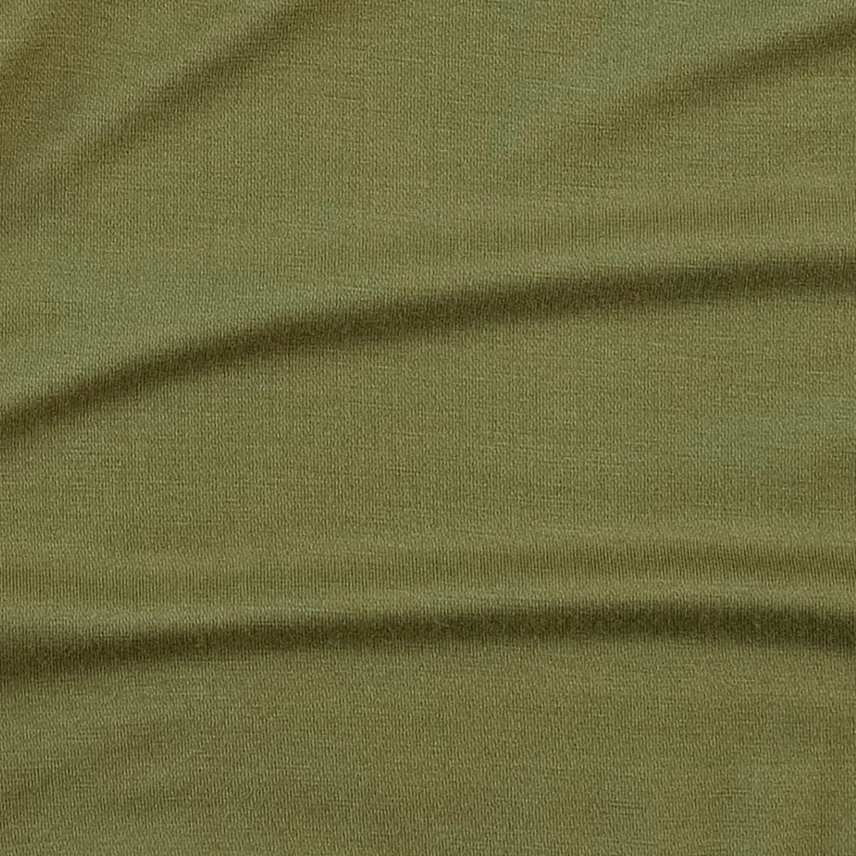 long sleeve little ruffle tee | olive leaf | bamboo - Image 2