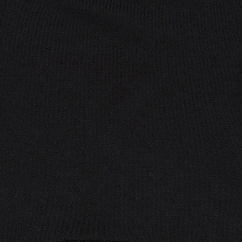 long sleeve peter pan embroidered tee | black | bamboo - Image 2