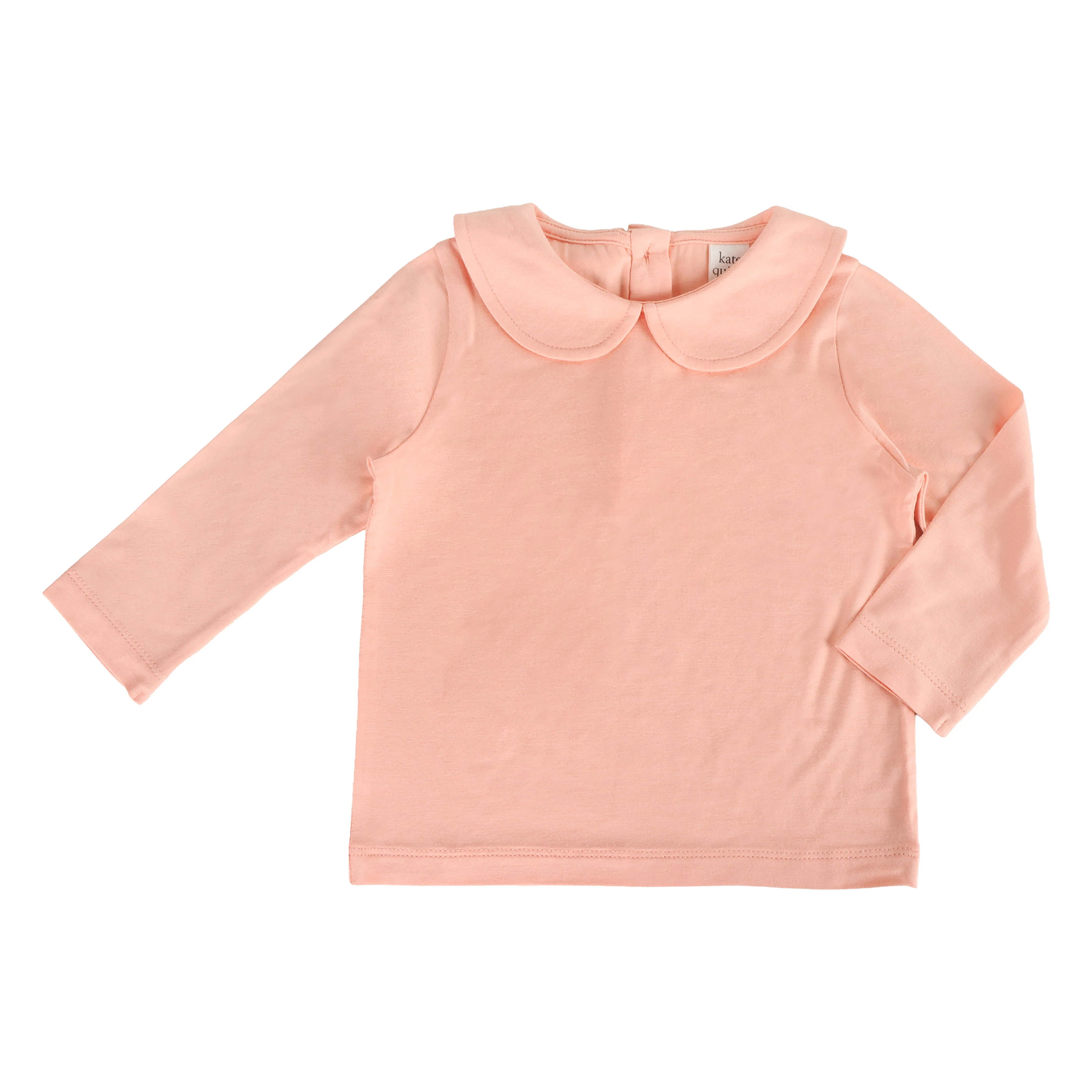 long sleeve peter pan tee | peach parfait | bamboo