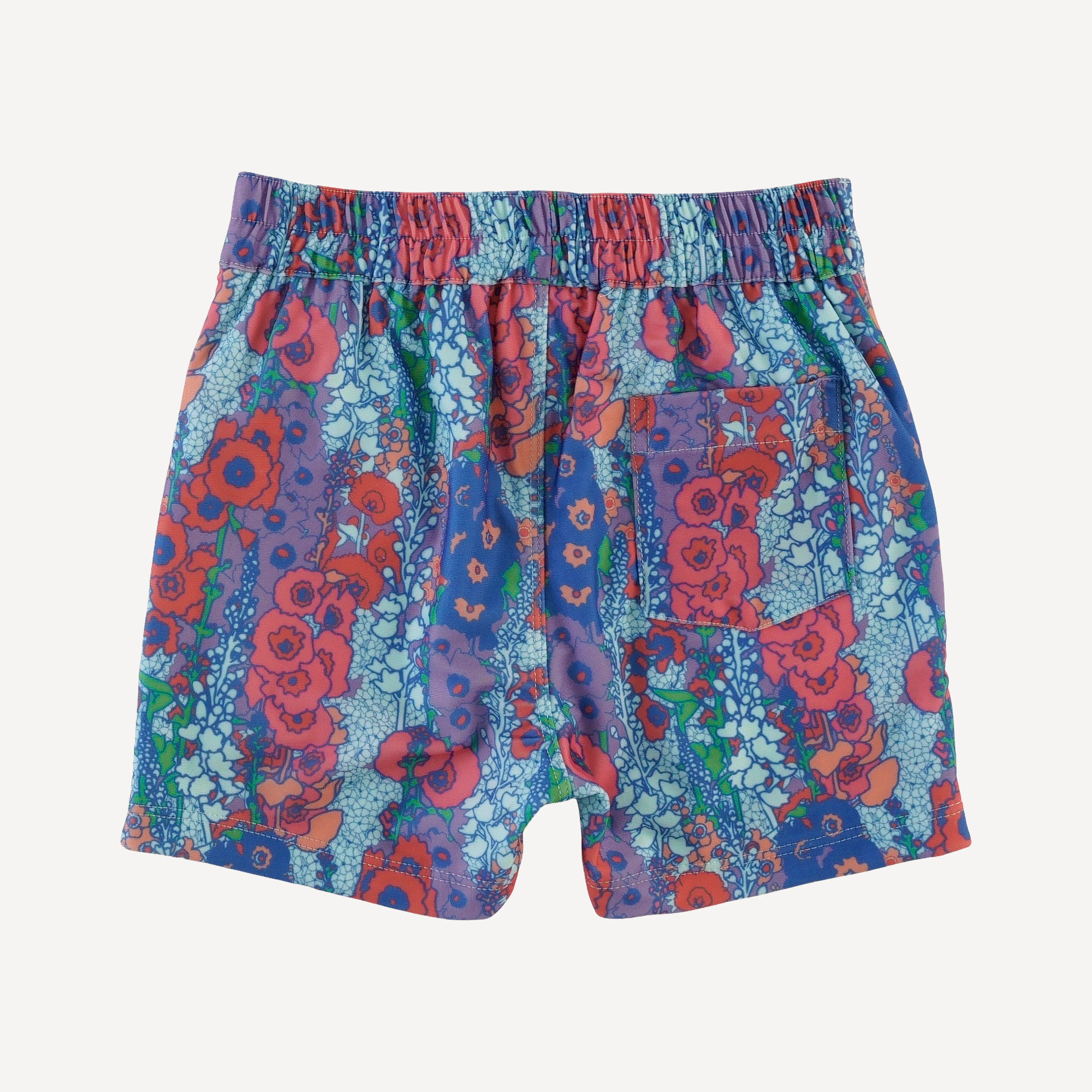 long sleeve rash guard tee + pocket board short set | vivid hollyhock | swim - Image 5