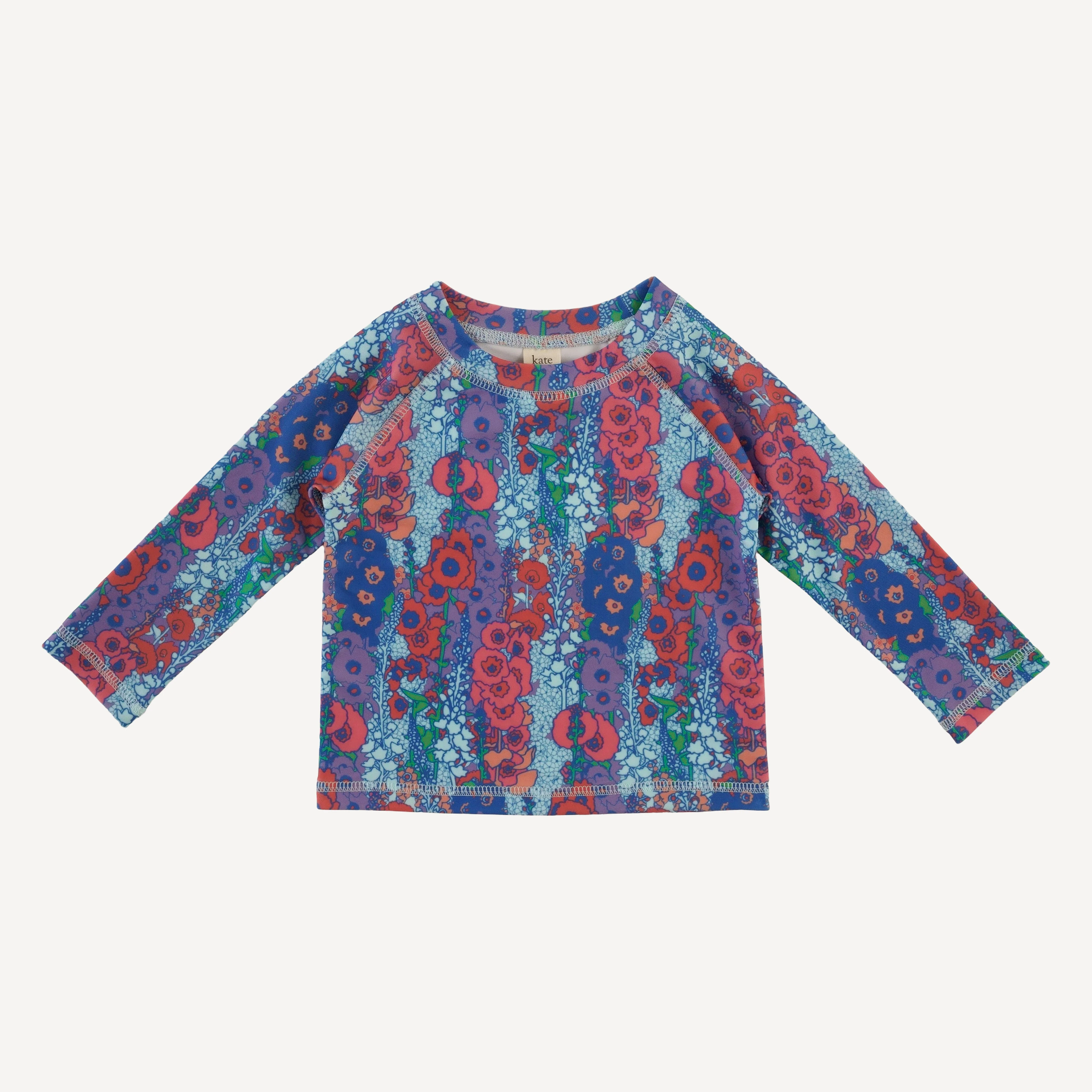long sleeve rash guard tee | vivid hollyhock | swim