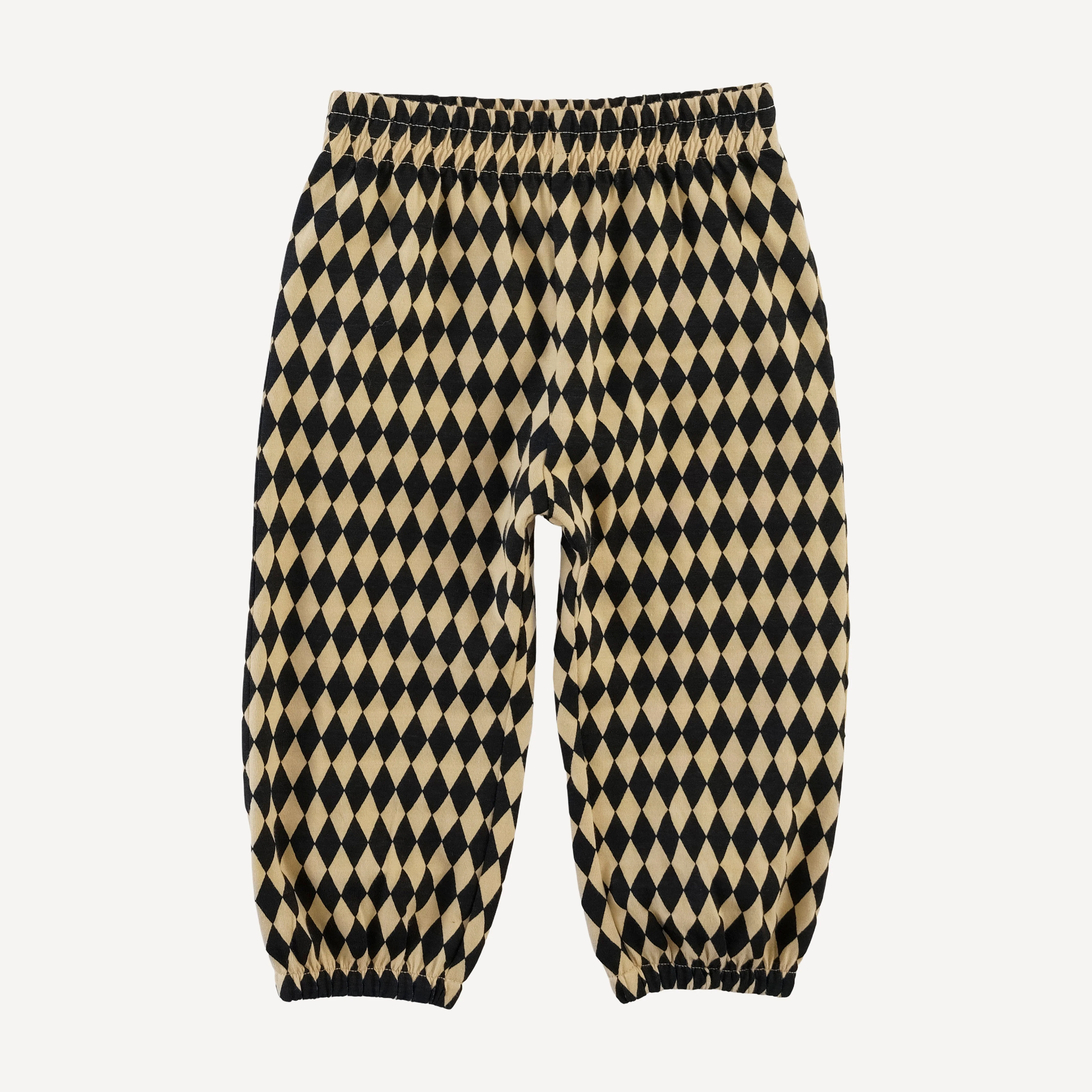 long sleeve relaxed jogger set | black harlequin | organic cotton jersey - Image 5