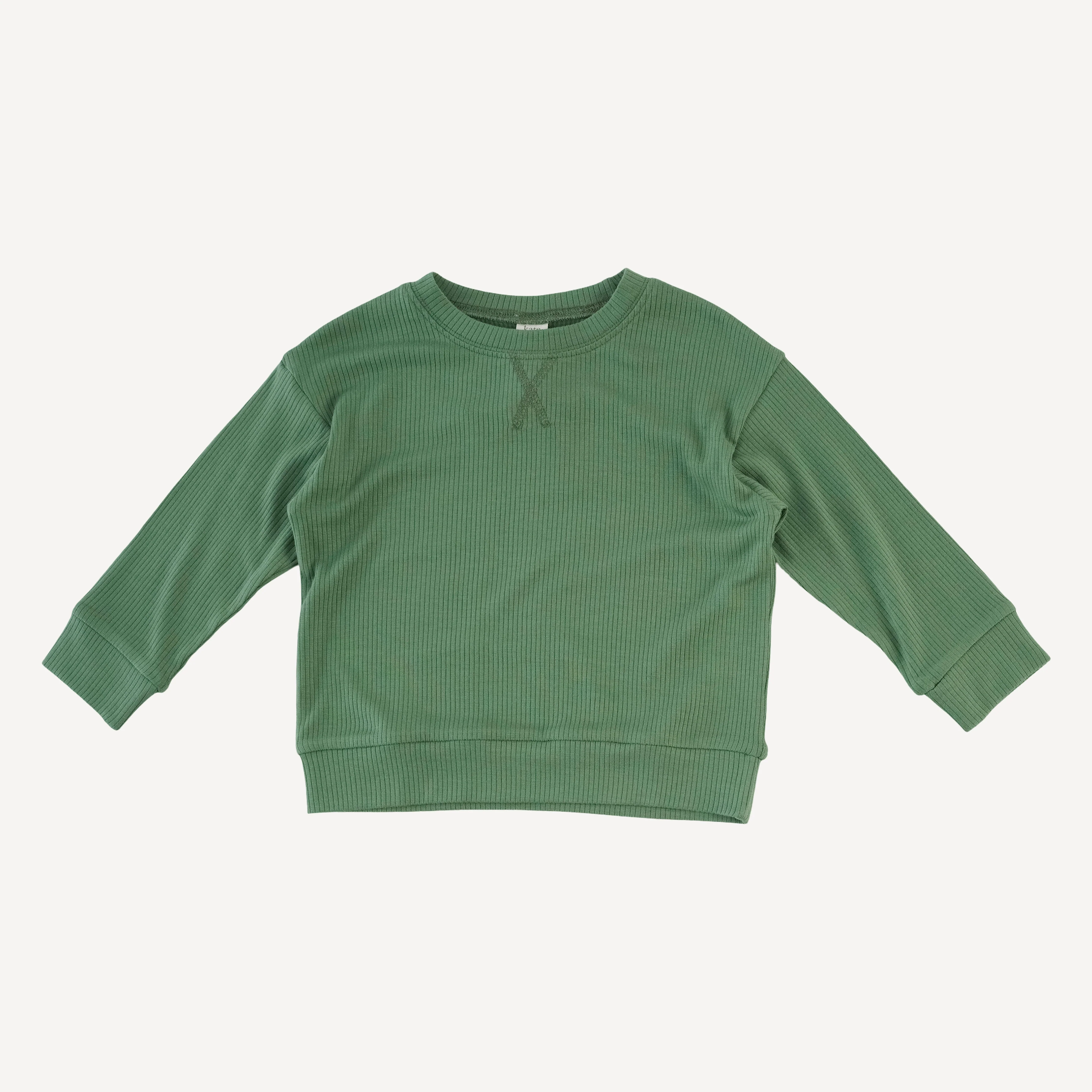long sleeve relaxed jogger set | elm | modal skinny rib - Image 3