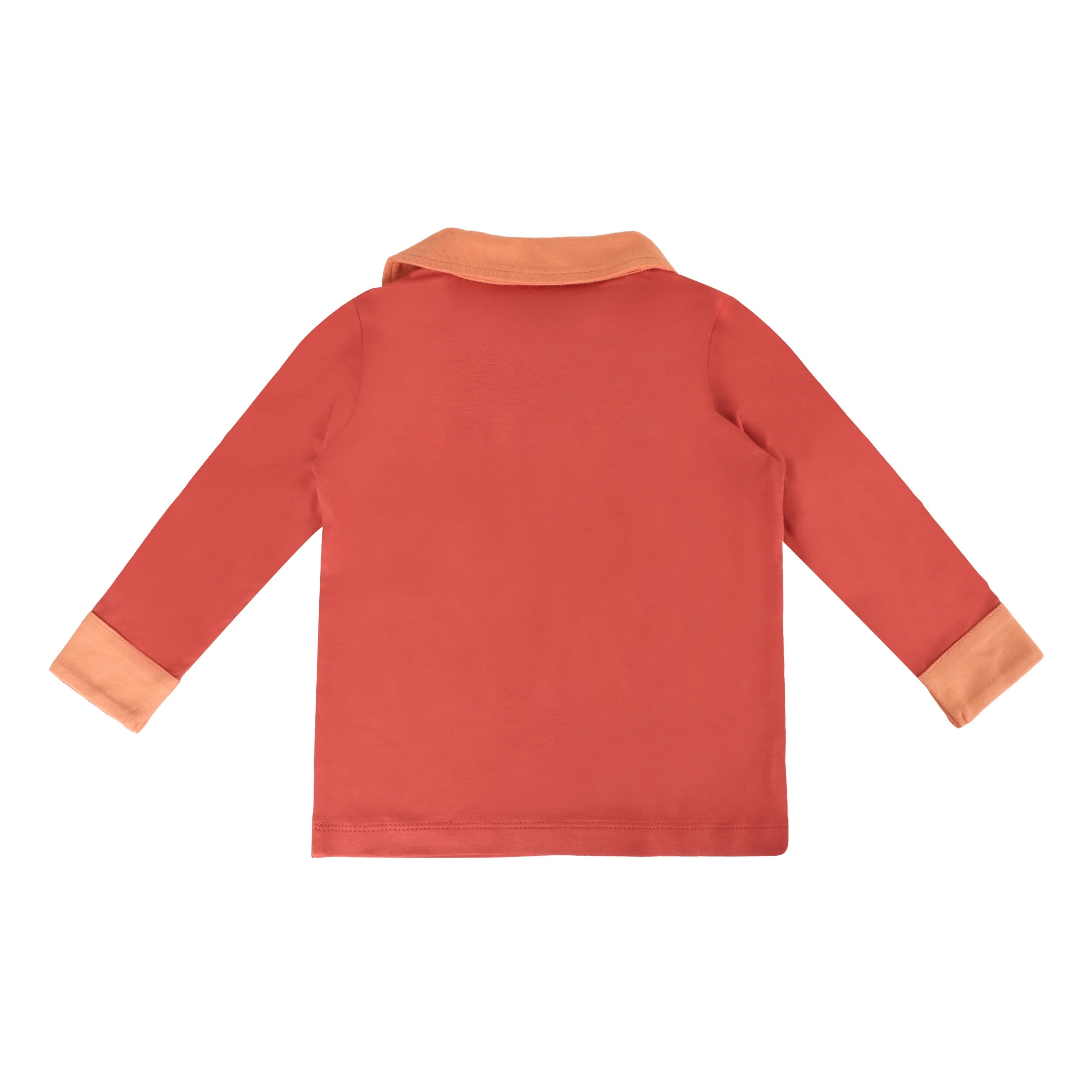 long sleeve retro pocket tee | tandoori spice | bamboo - Image 4