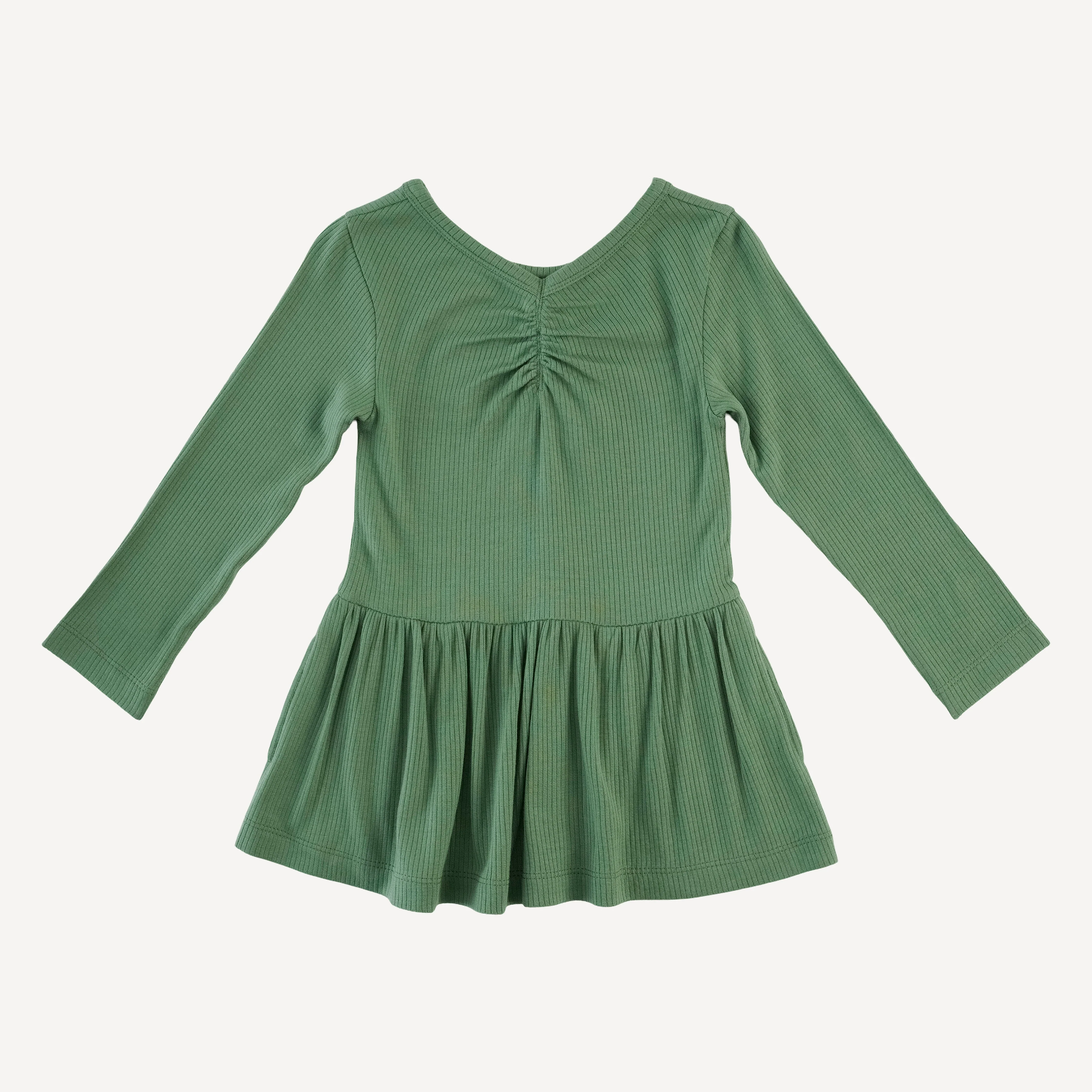 long sleeve twirl top | elm | modal skinny rib