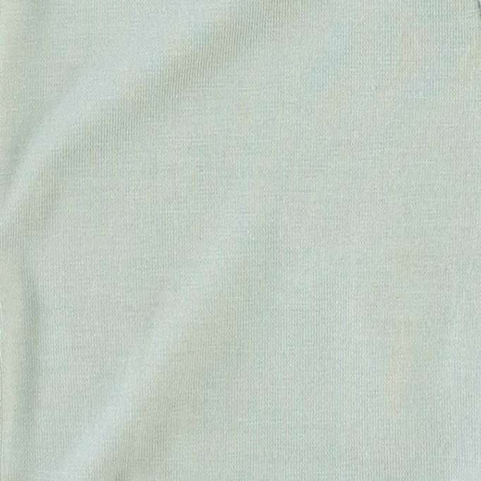 long sleeve two way zipper footie | misty sky | bamboo - Image 2