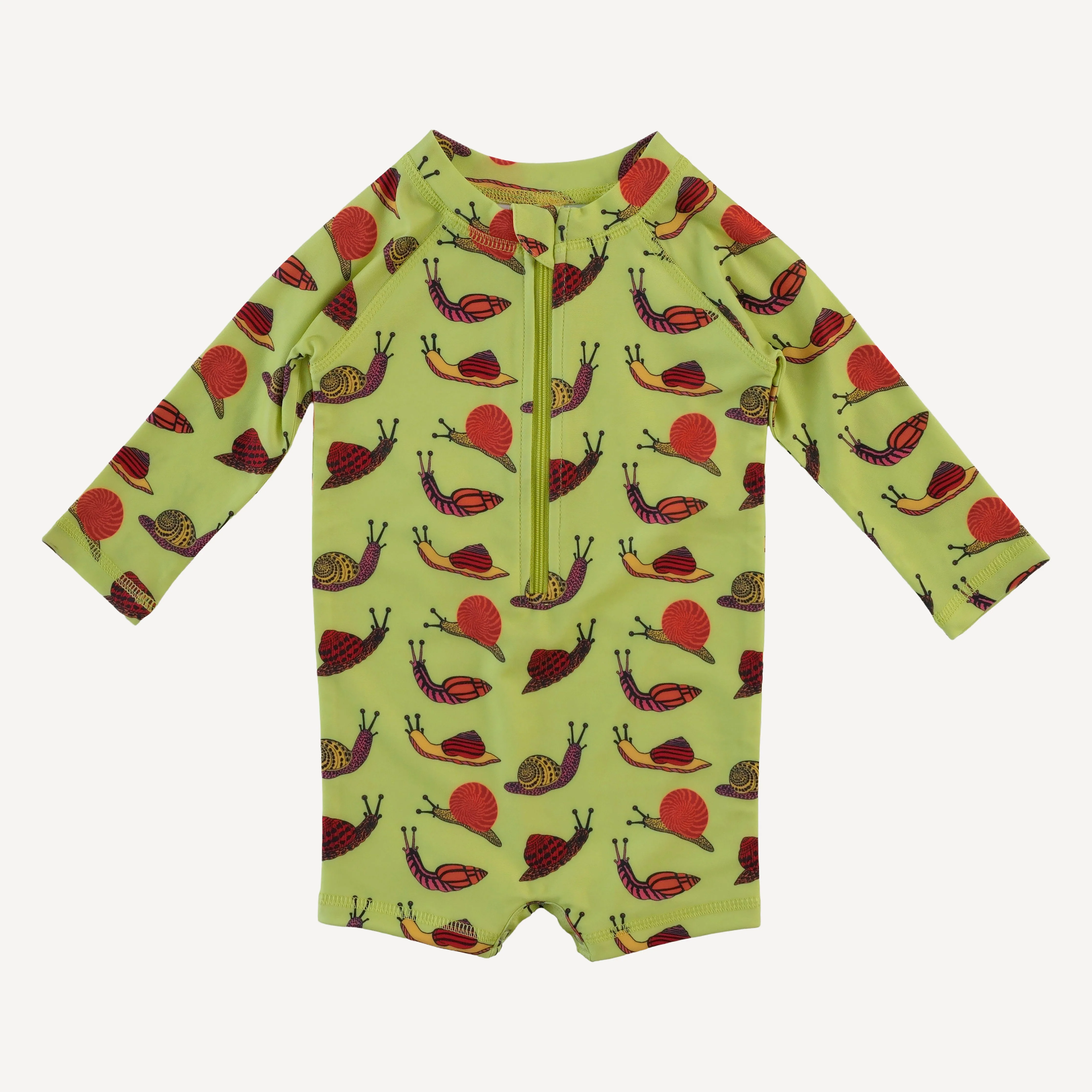 long sleeve zip front rash guard shortie | snails | swim