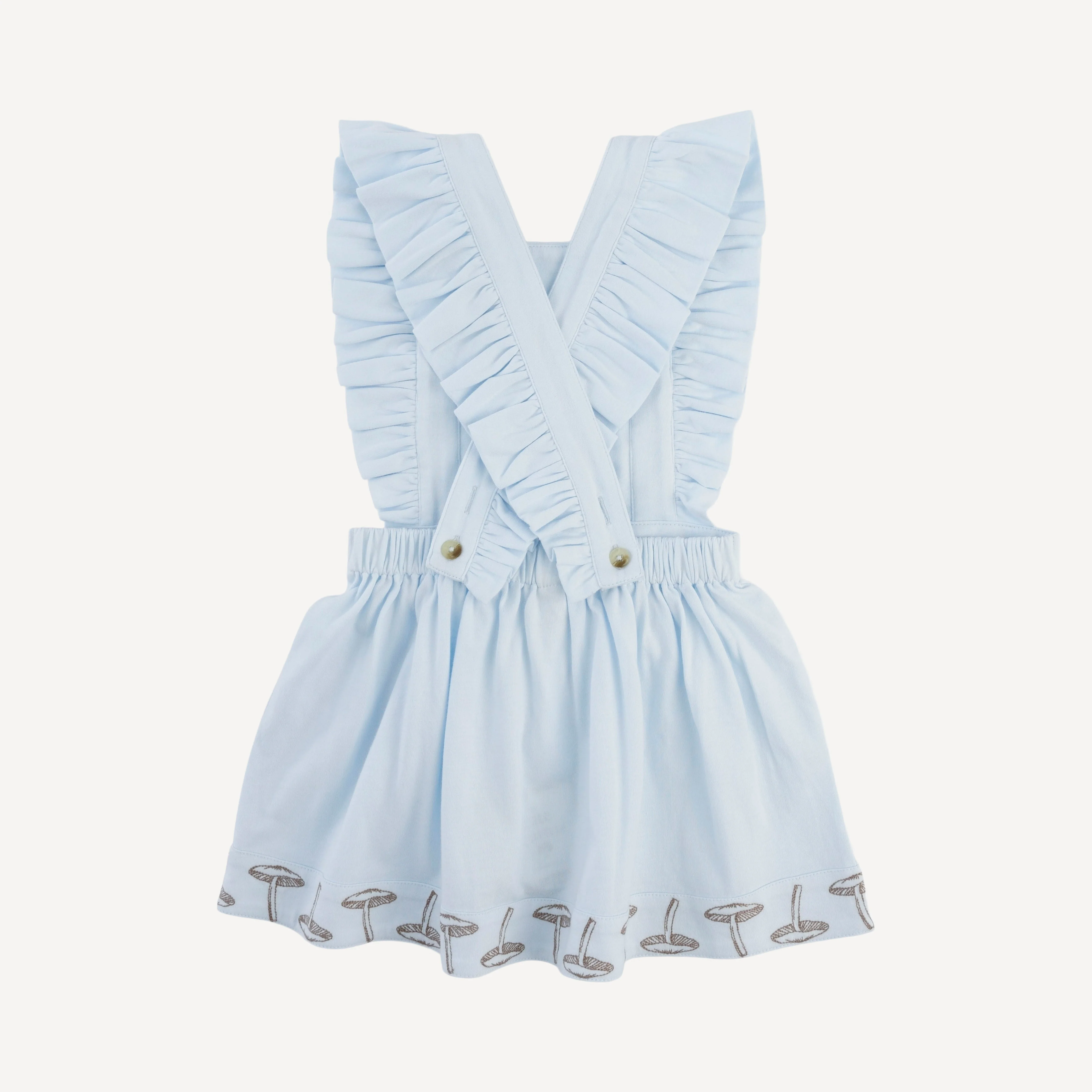 mushi pinafore dress | country air | organic cotton jersey - Image 3