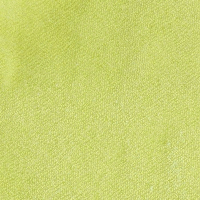 off shoulder ruffle dress | lime | organic cotton terry - Image 3