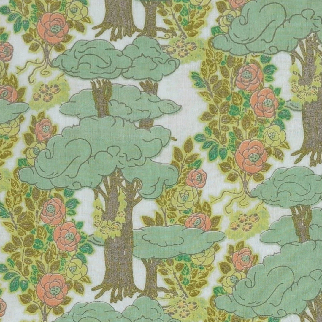 olive bubble | goldilocks morning woods | organic cotton woven - Image 2