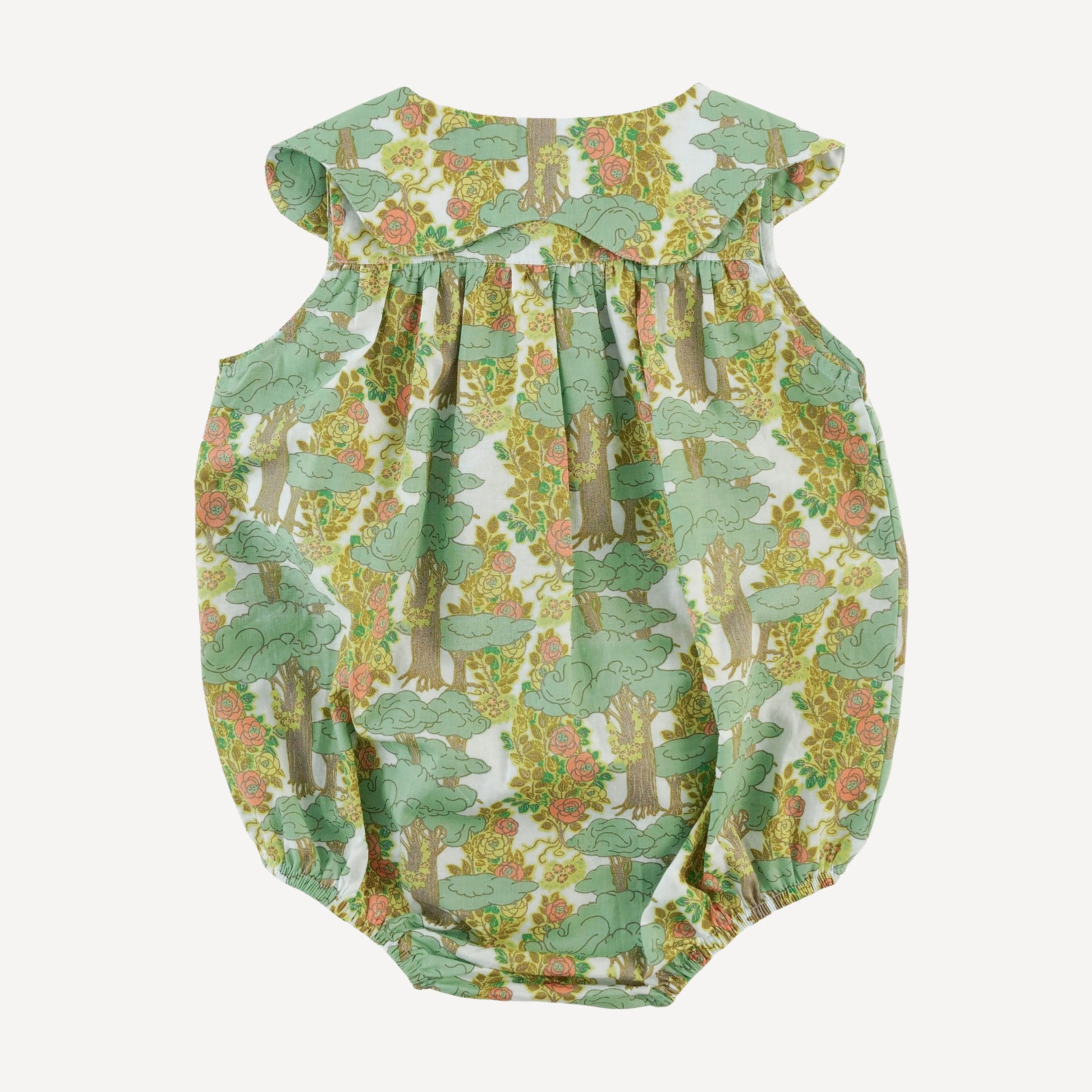 olive bubble | goldilocks morning woods | organic cotton woven - Image 3