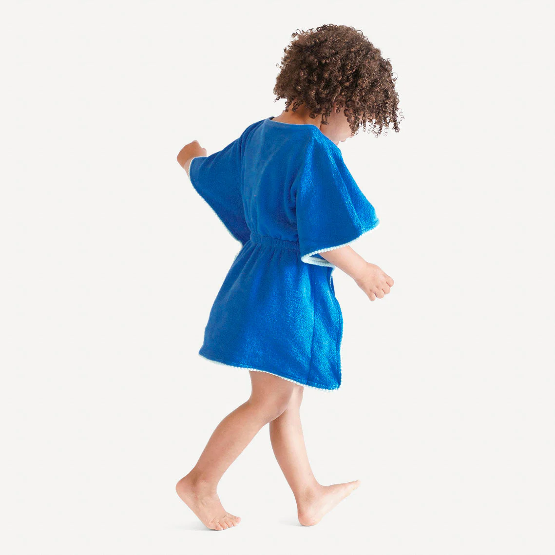 poncho coverup | vivid blue | organic cotton terry - Image 4