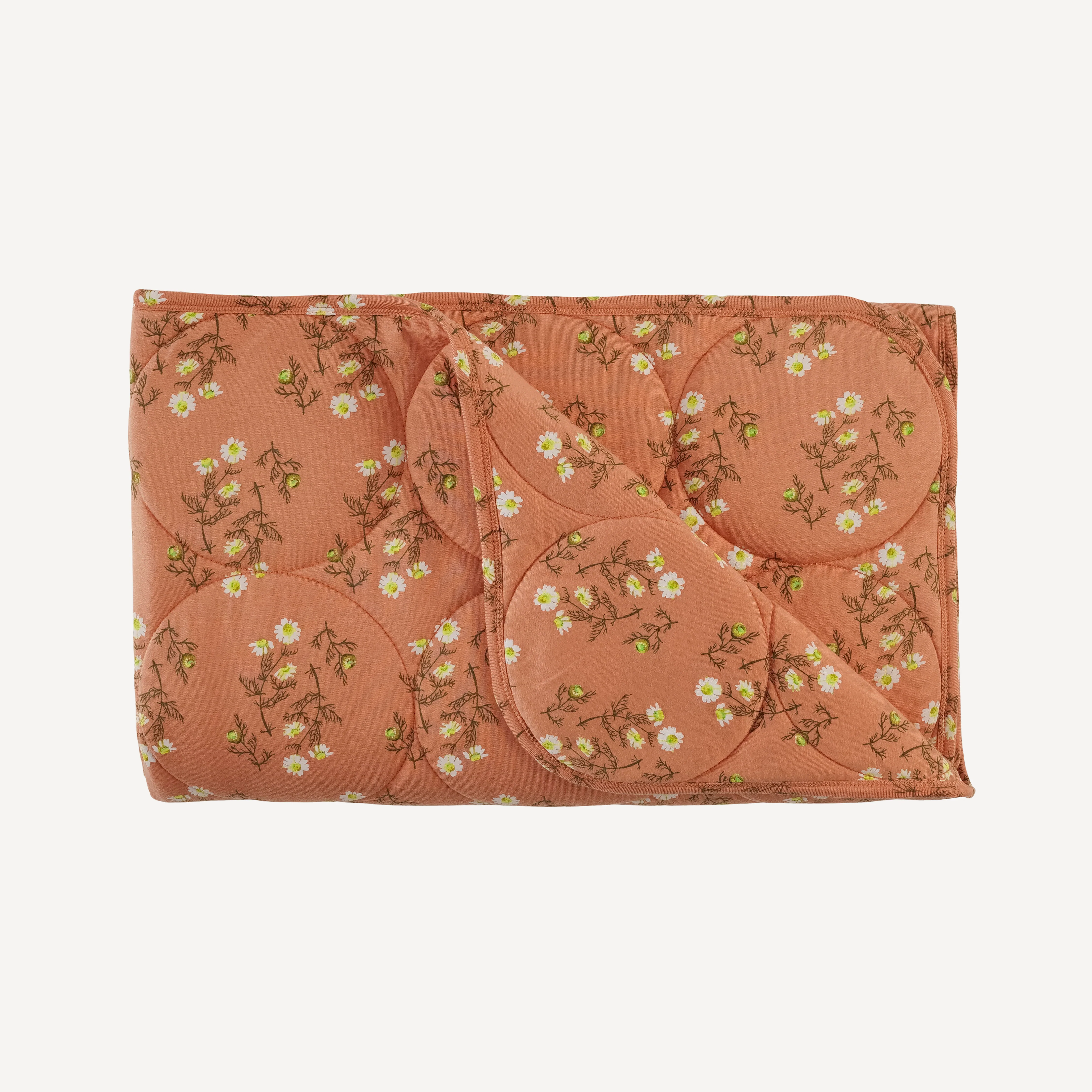 classic circle quilt | wild chamomile | bamboo - Image 3