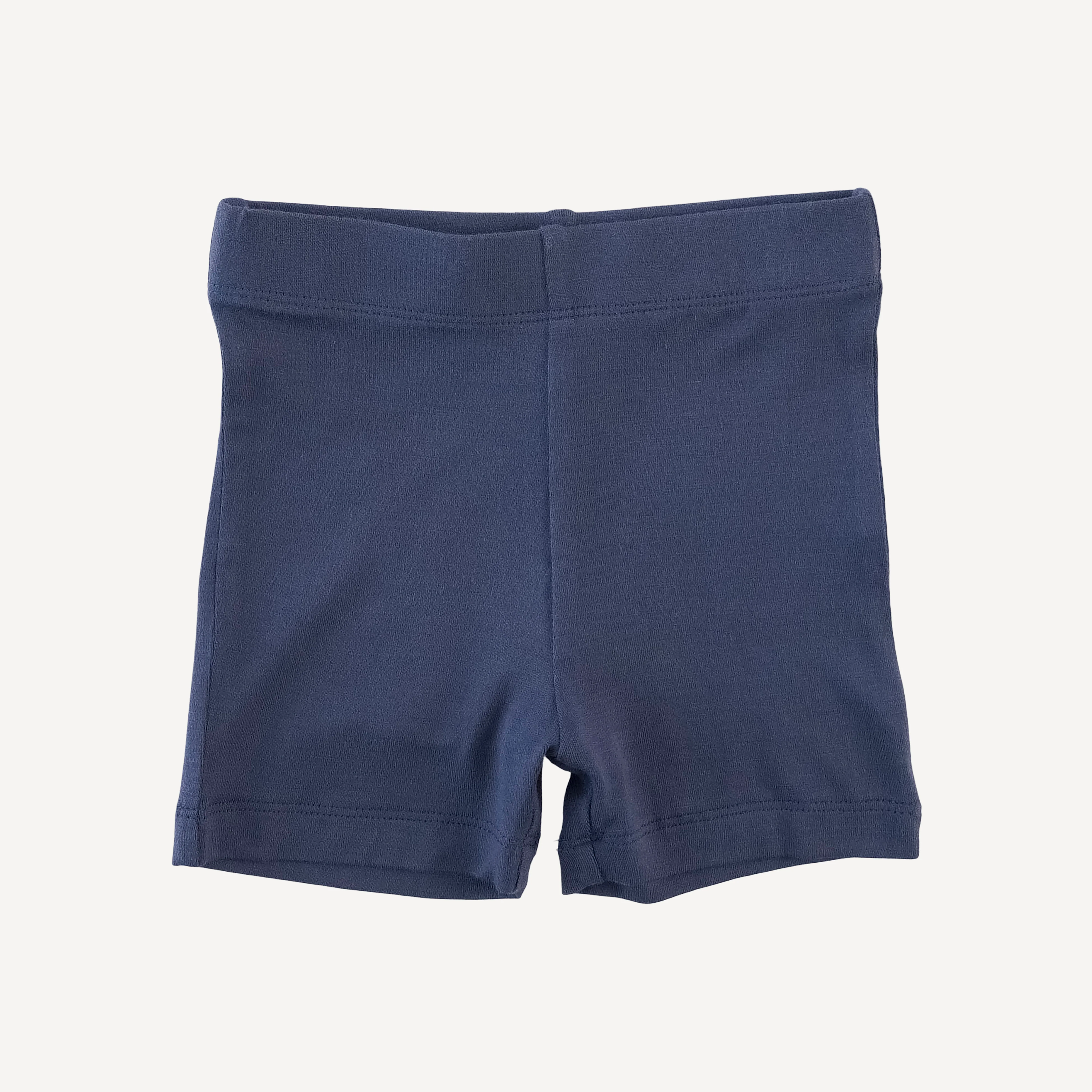 kick pleat peter pan top + bike short set | blue dino landscape | bamboo - Image 5
