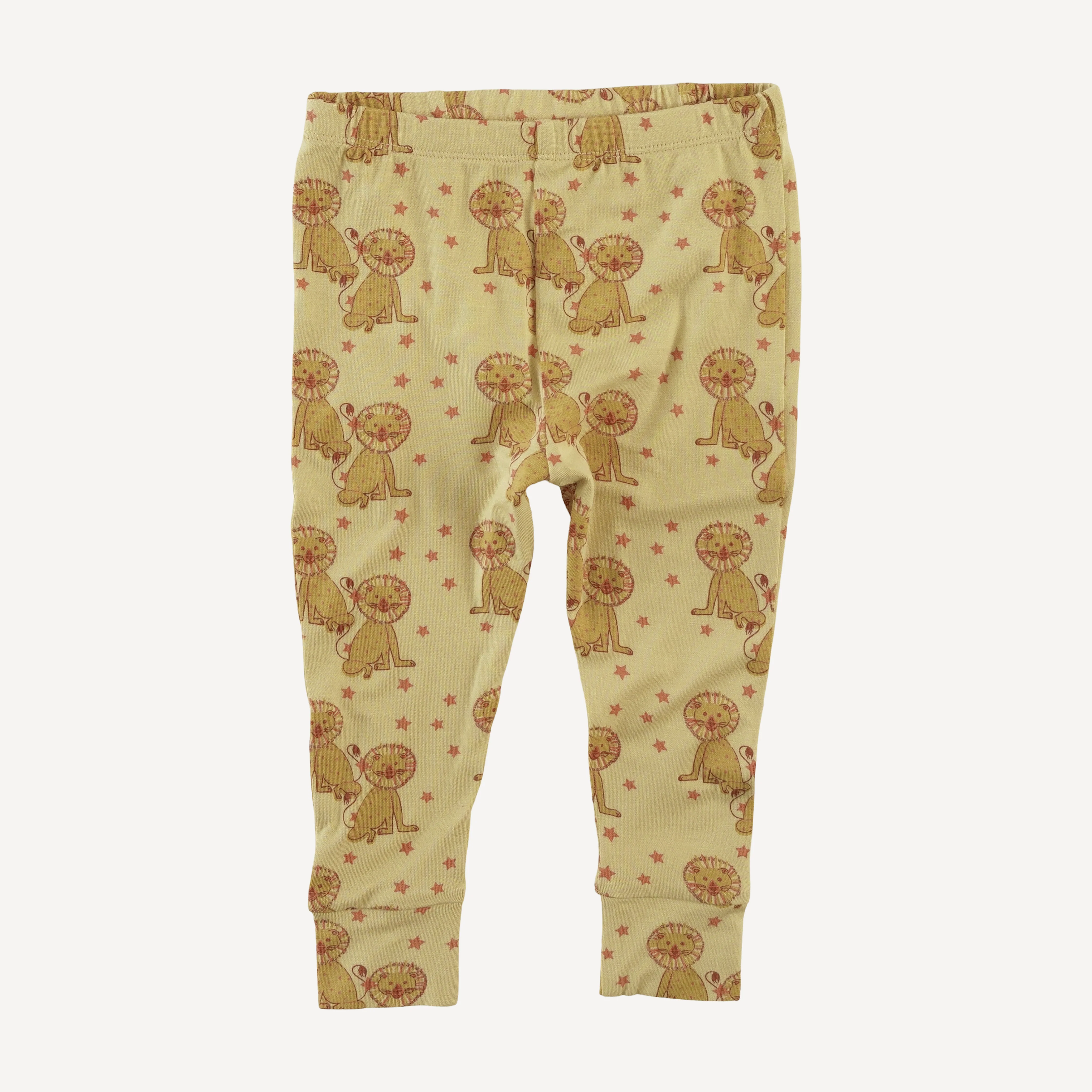long sleeve crew neck pj set | vintage lion | bamboo - Image 4
