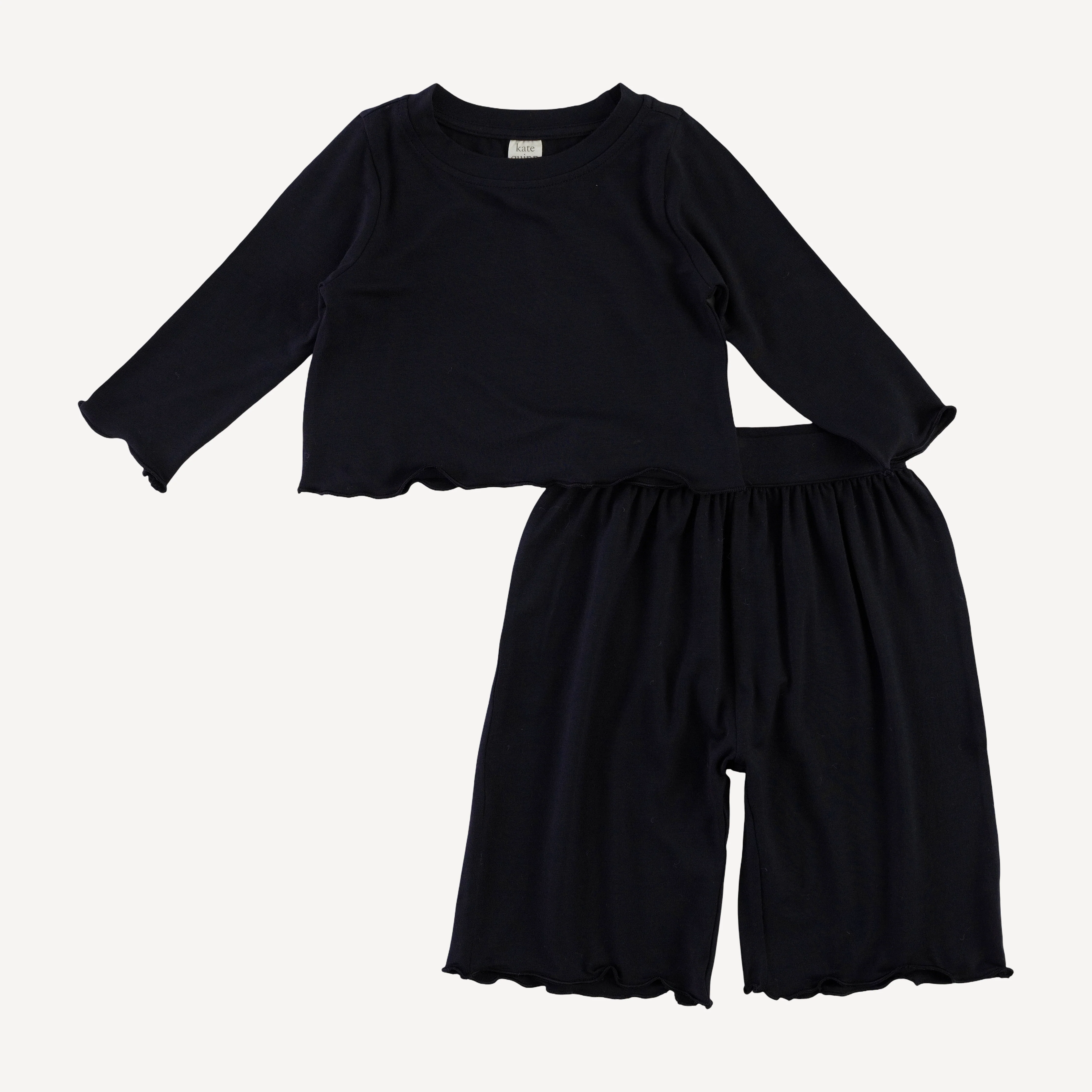 long sleeve jade set | black | bamboo