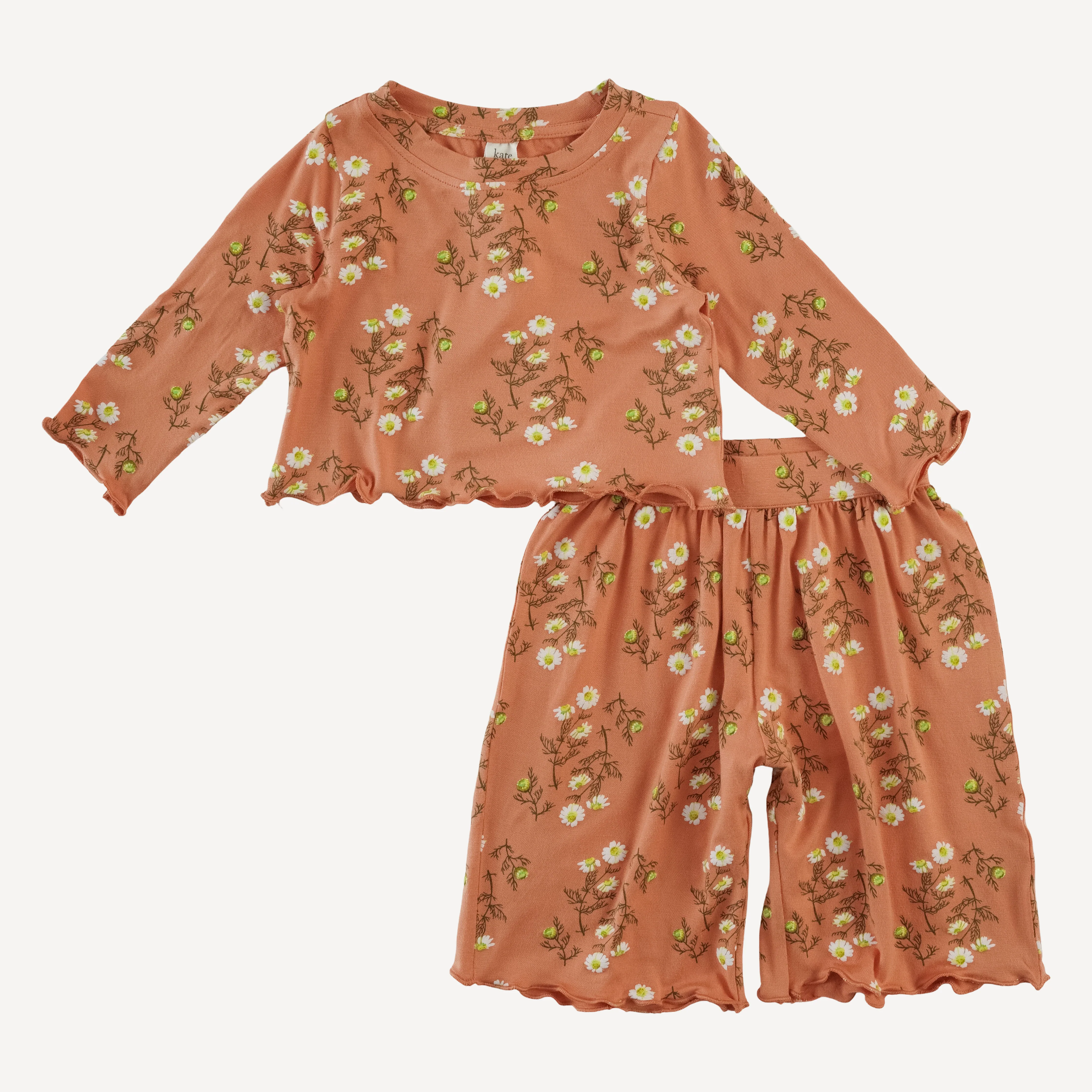 long sleeve jade set | wild chamomile | bamboo