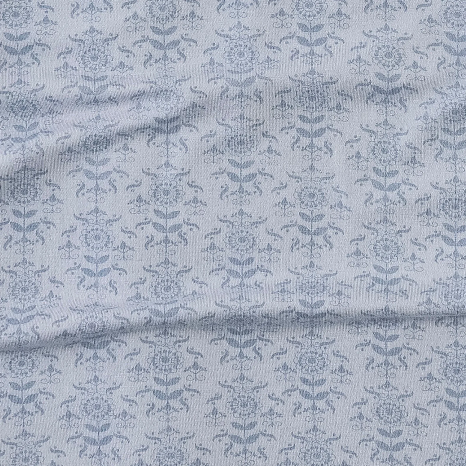 short puff sleeve prairie dress | cornflower folk wallpaper | bamboo - Image 2