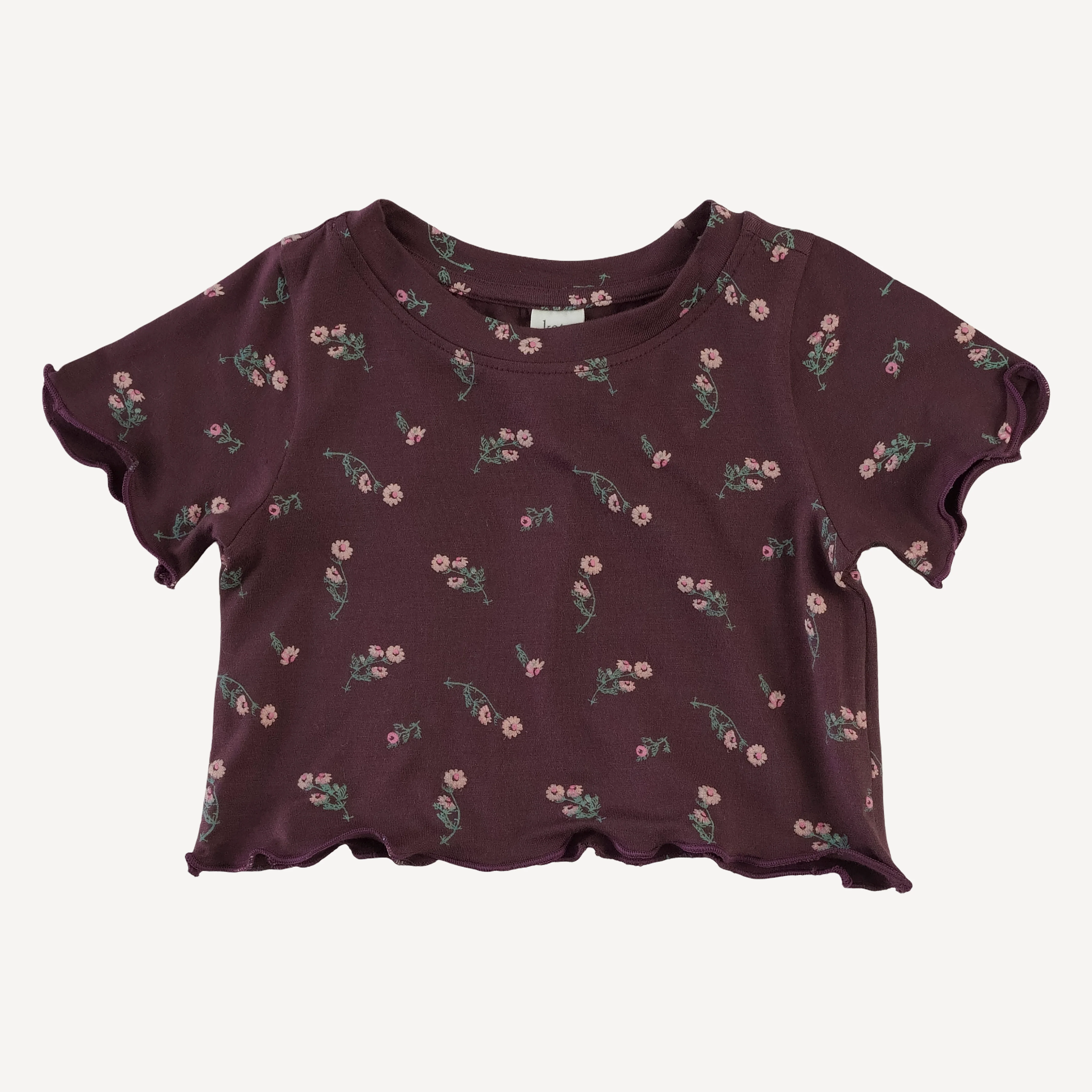 short sleeve jade set | huckleberry chamomile | bamboo - Image 3