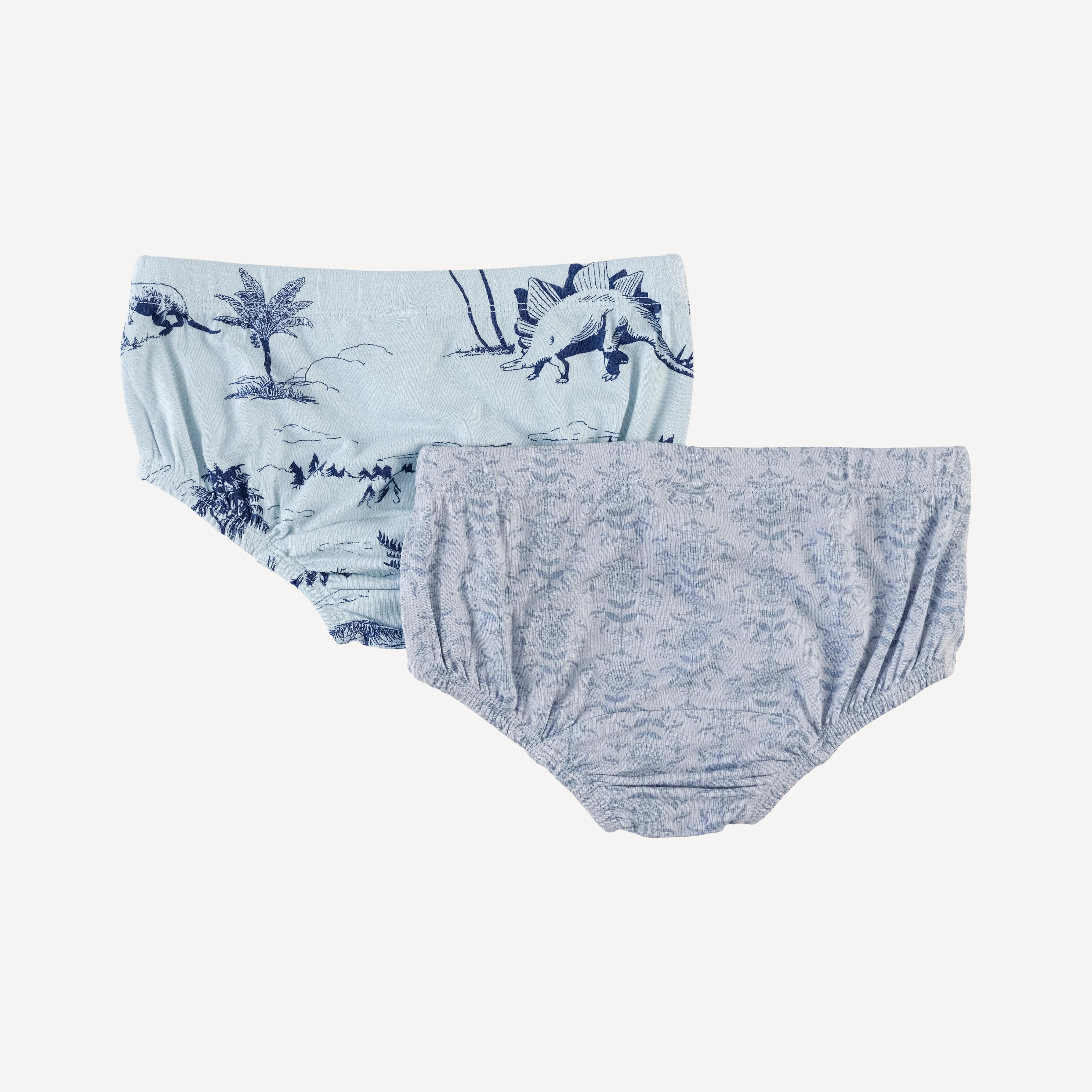 underwear set of 2 | cornflower folk wallpaper | bamboo - Image 3
