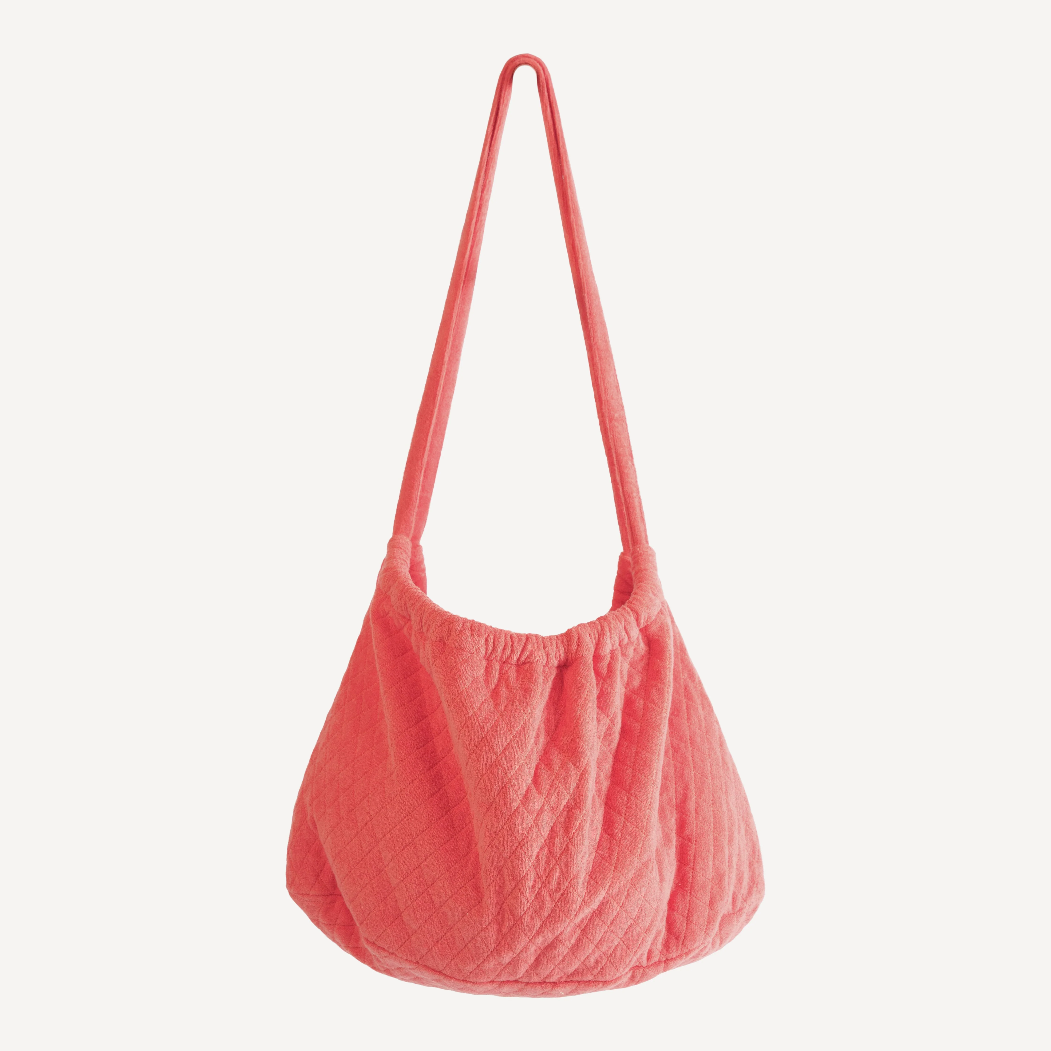quilted beach carryall tote | emberglow | organic cotton terry