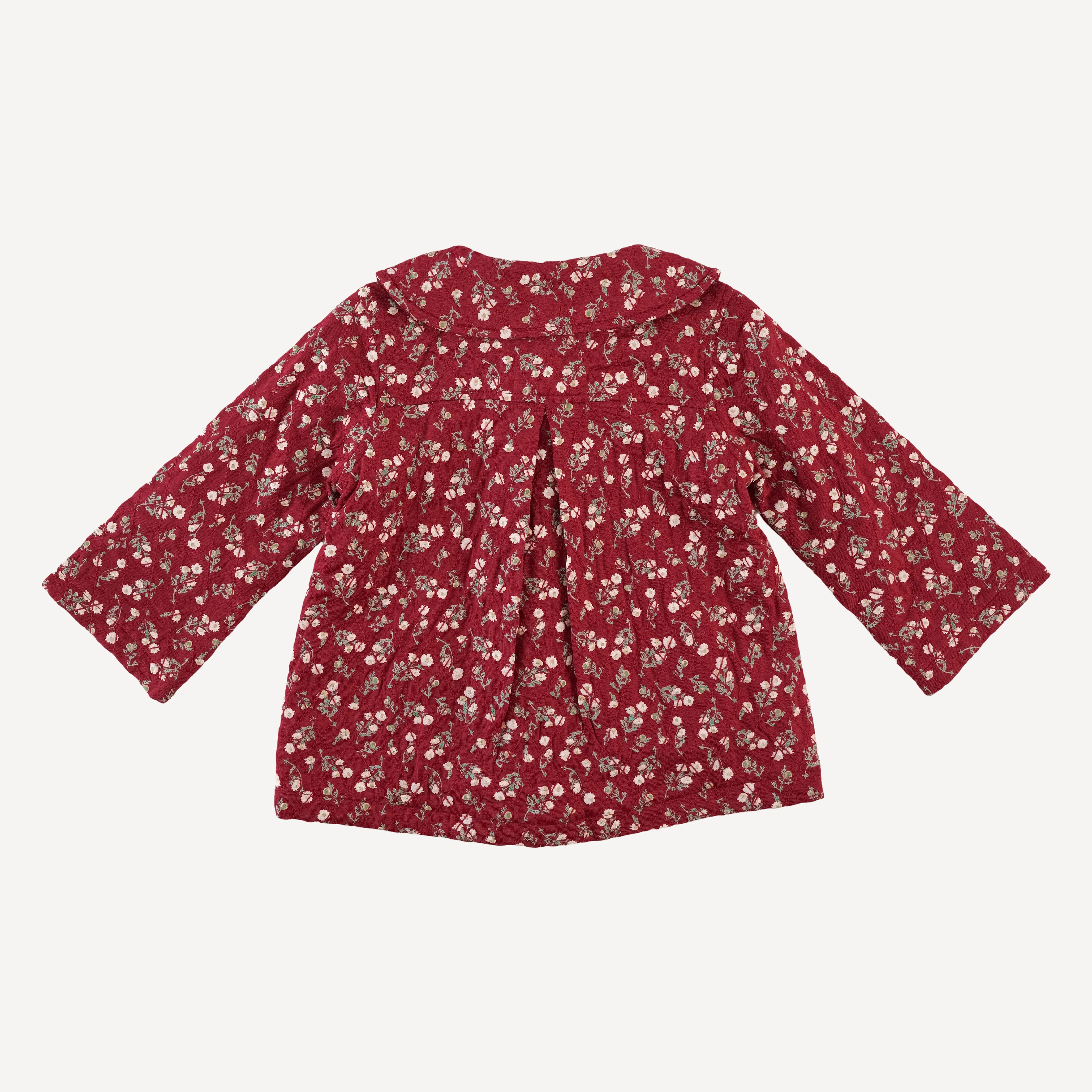 quilted peter pan swing jacket | garden tiny chamomile | bamboo - Image 3
