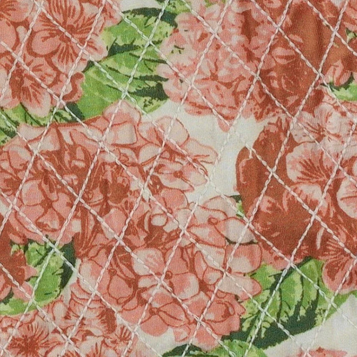 quilted peter pan swing jacket | peach hydrangea | bamboo - Image 2