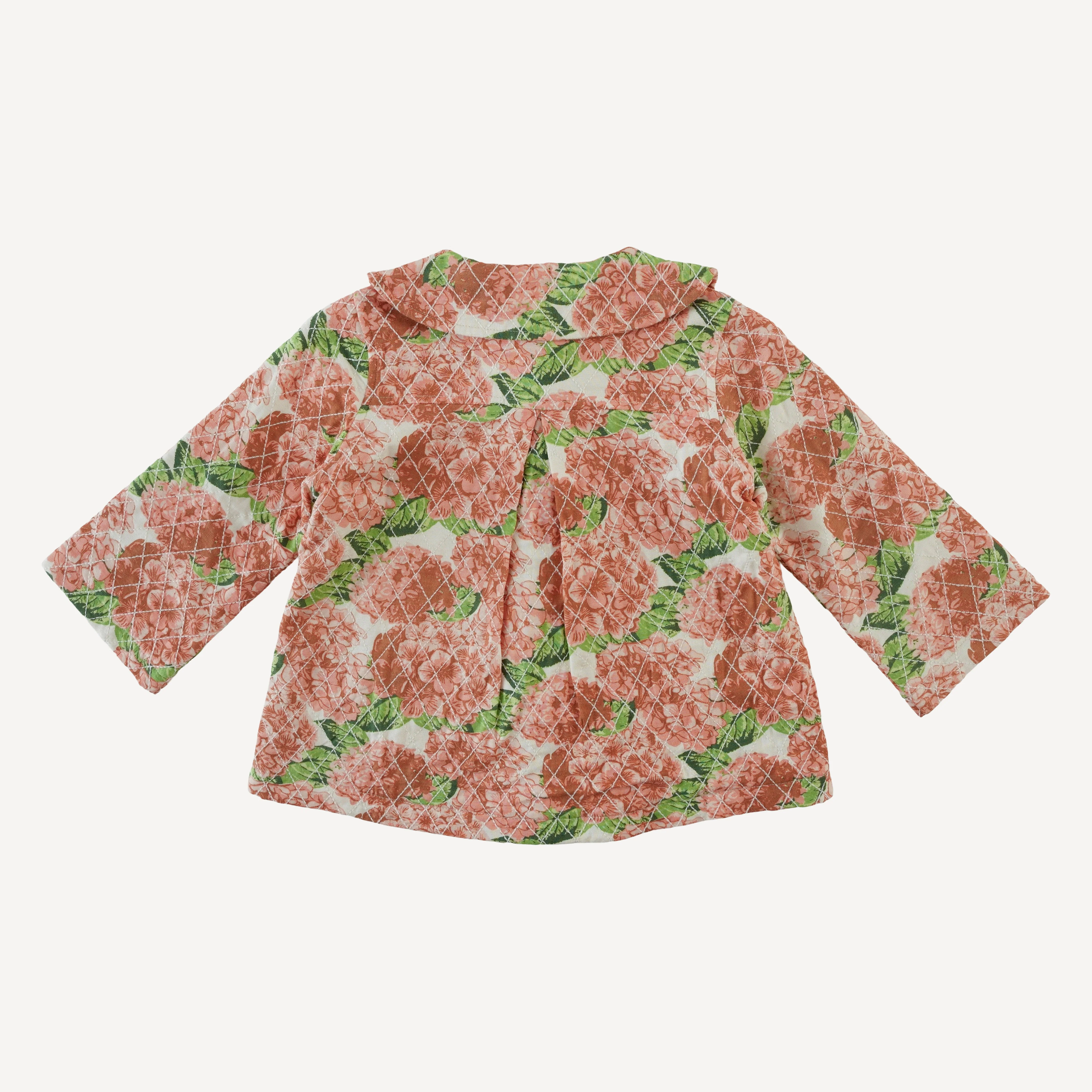 quilted peter pan swing jacket | peach hydrangea | bamboo - Image 3