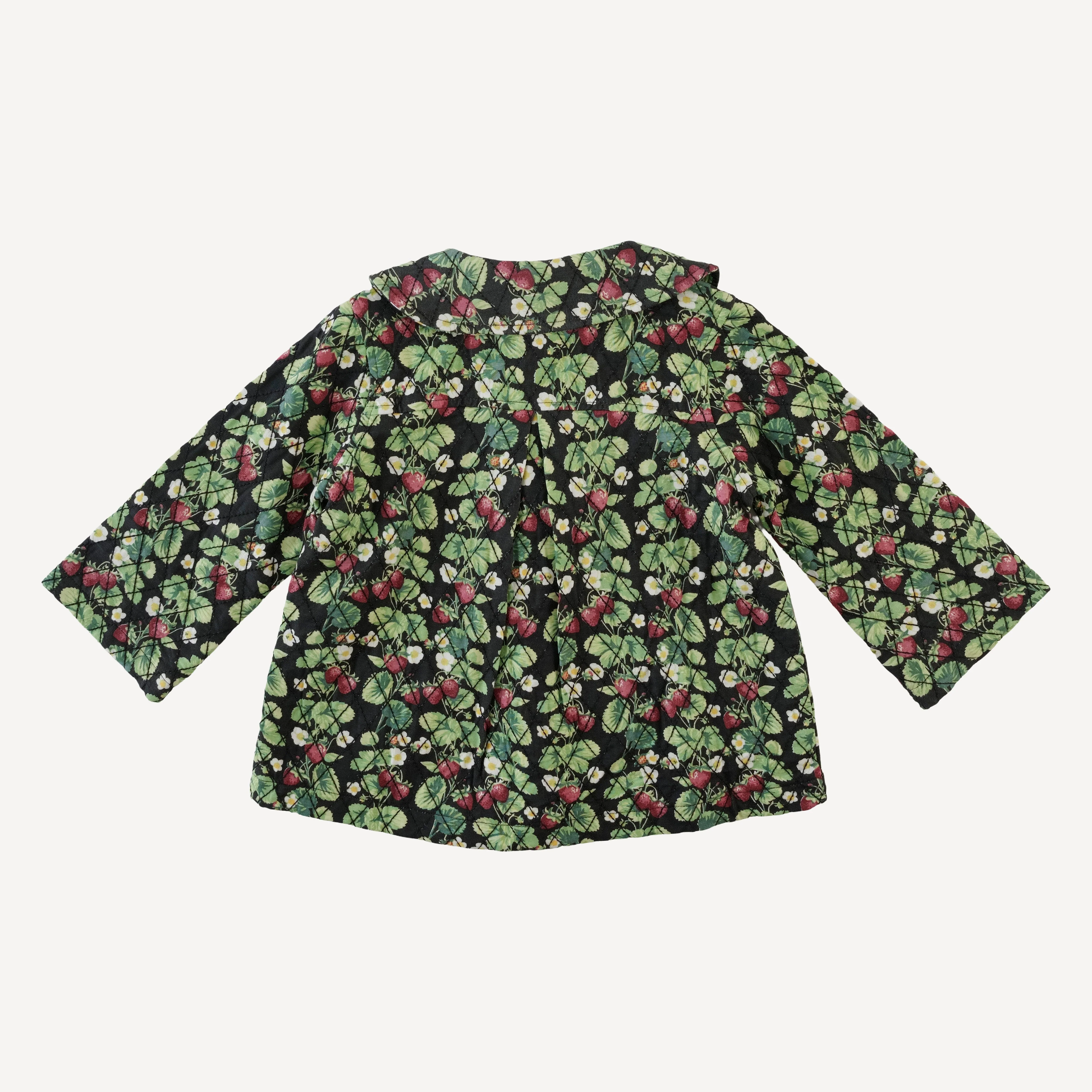 quilted peter pan swing jacket | strawberry vine | bamboo - Image 3