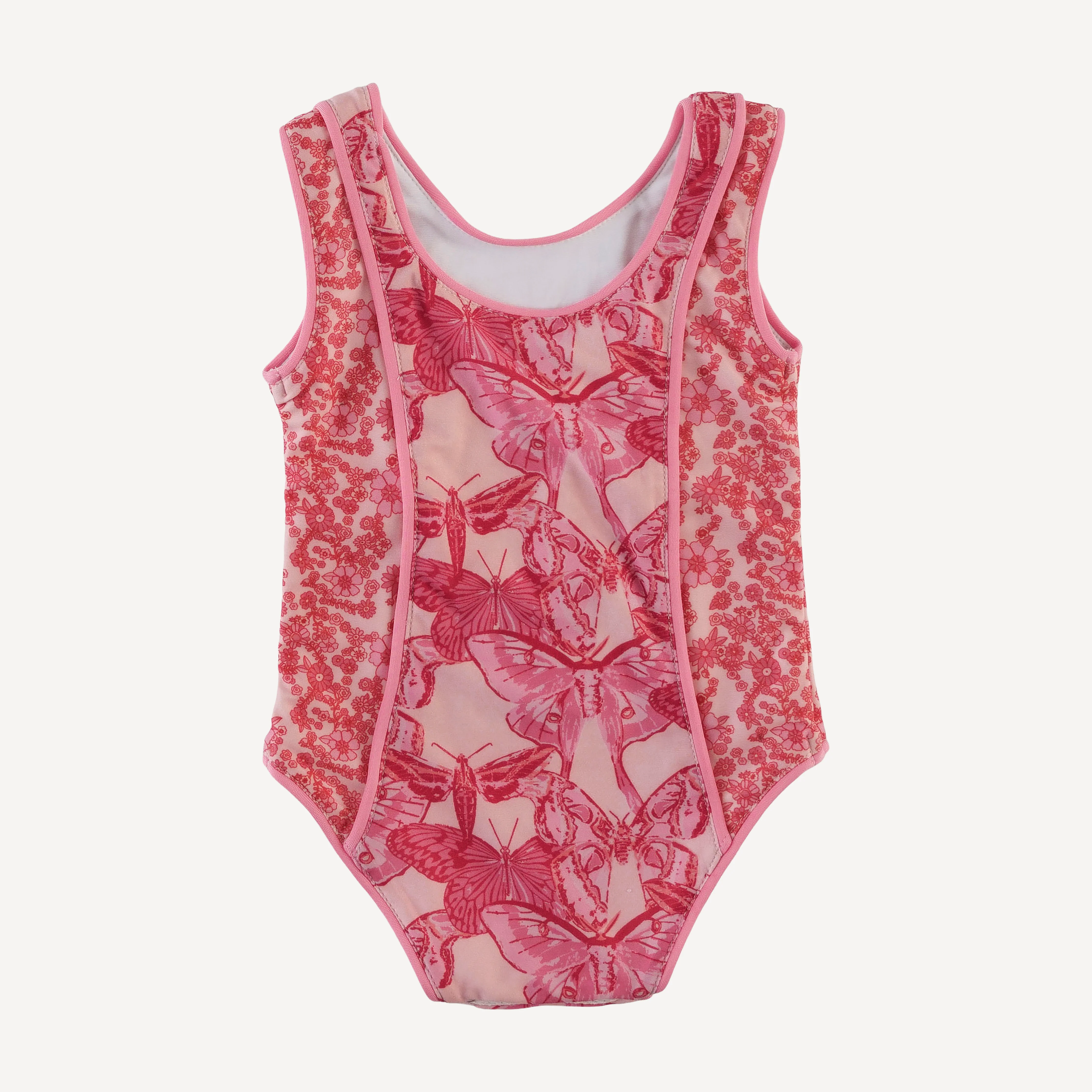 retro piped suit | pink moth wallpaper | swim - Image 3
